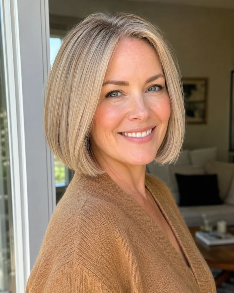 Chin Length Bob for Fine Hair