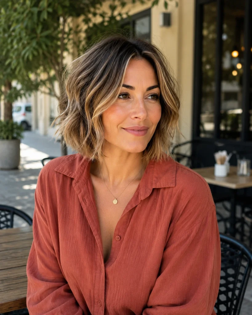 Choppy Bob with Balayage