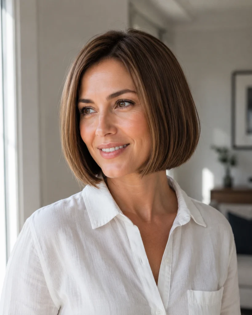 Classic Chin-Length Blunt Bob