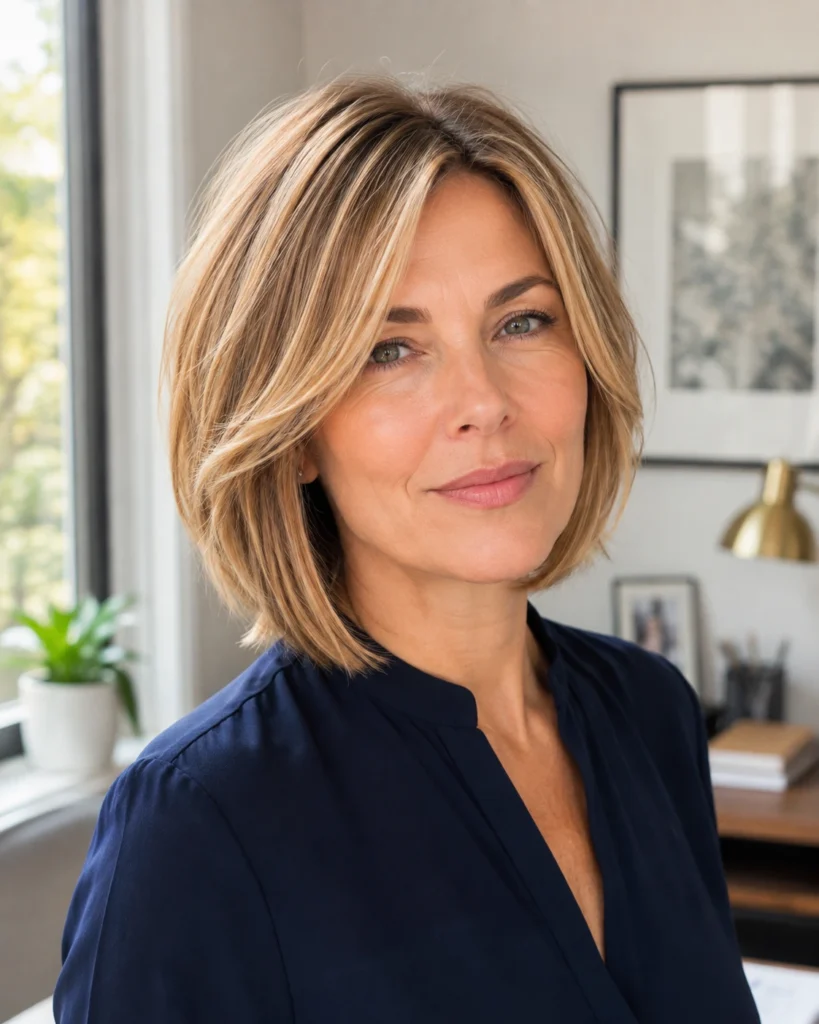 Layered Bob with Face-Framing Pieces