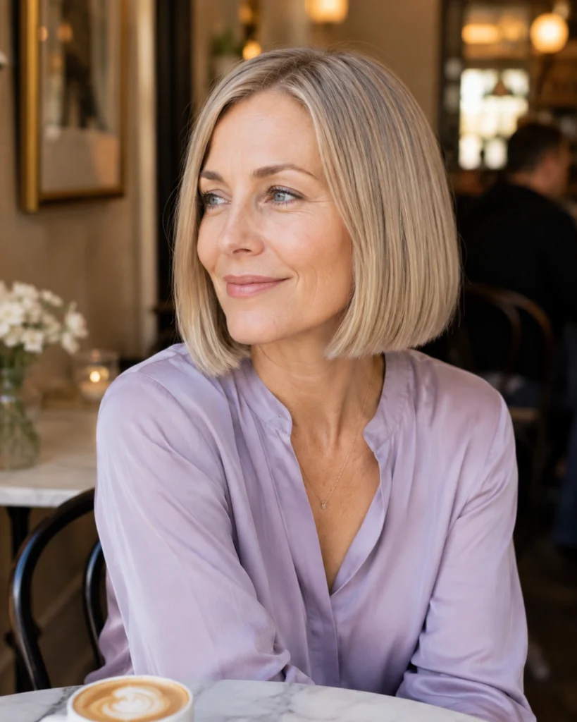 Neck-Length Bob for Fine Hair