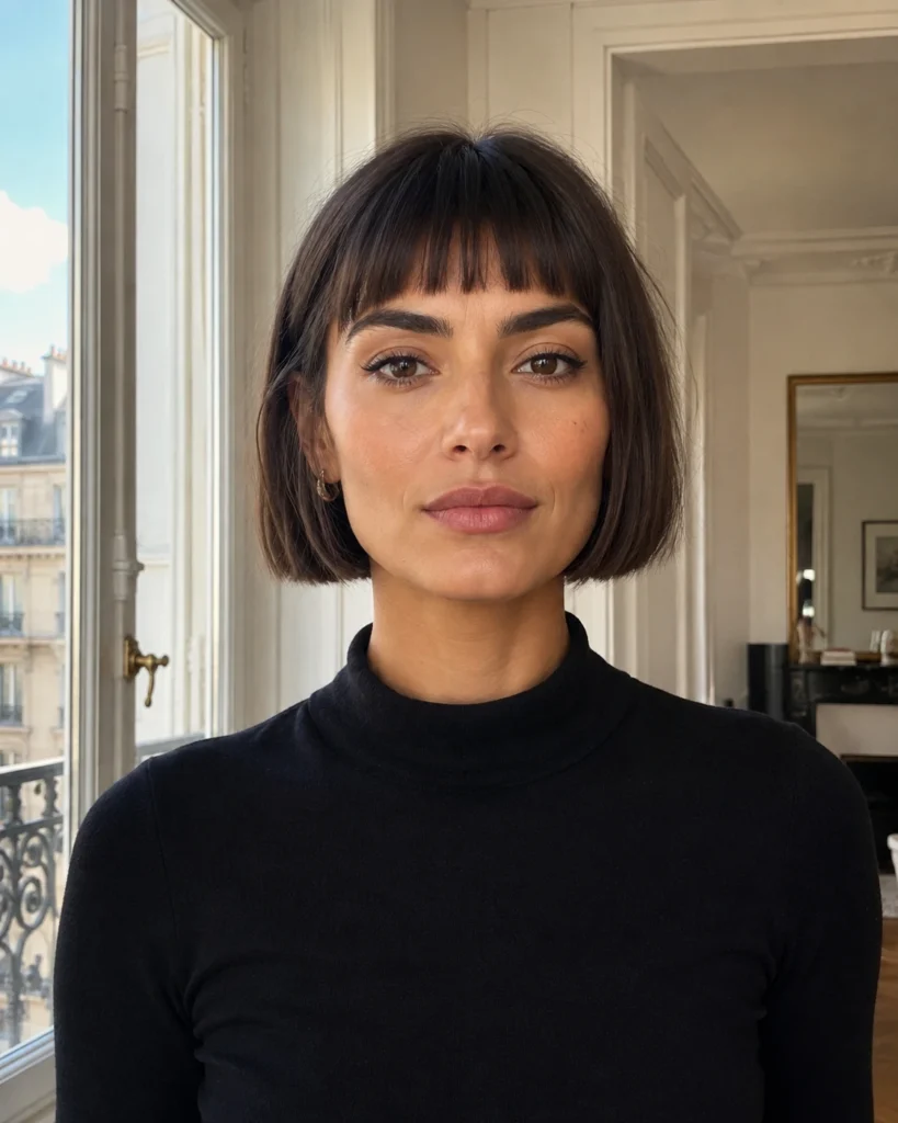 Short Bob with Blunt Fringe