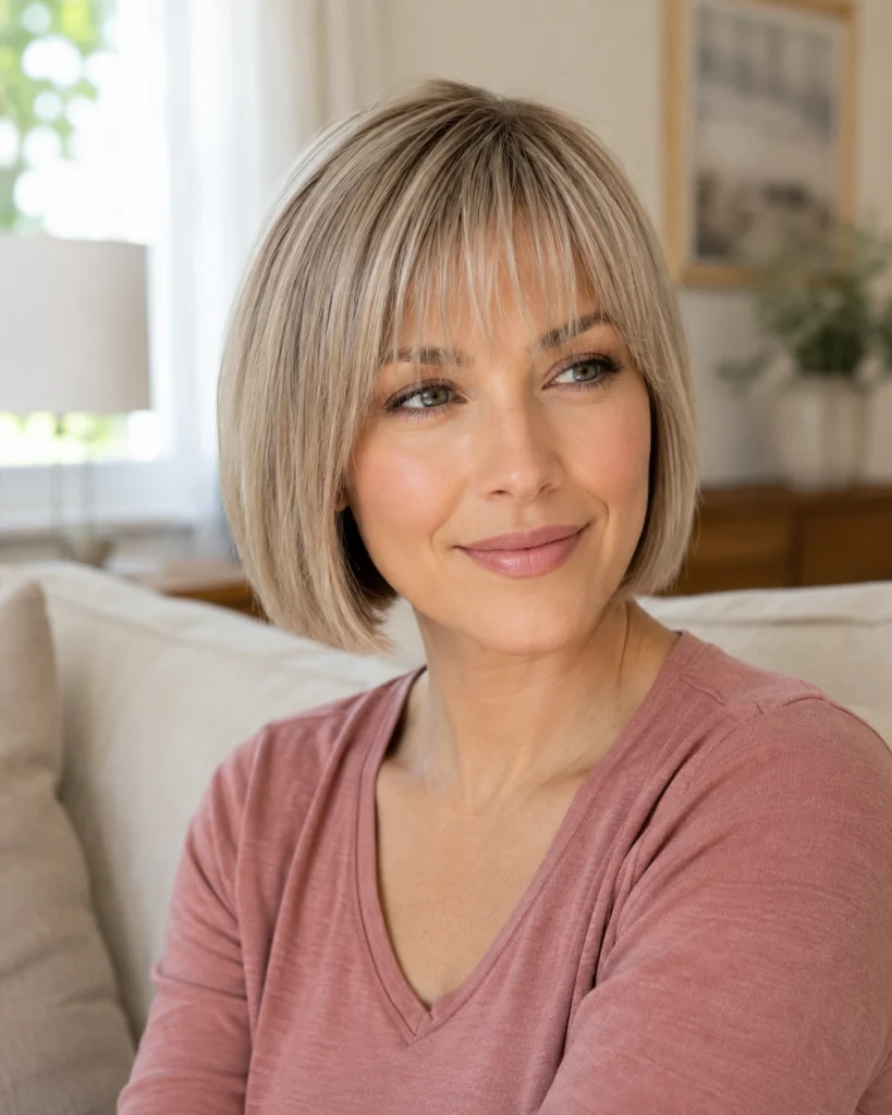 Short Bob with Wispy Bangs