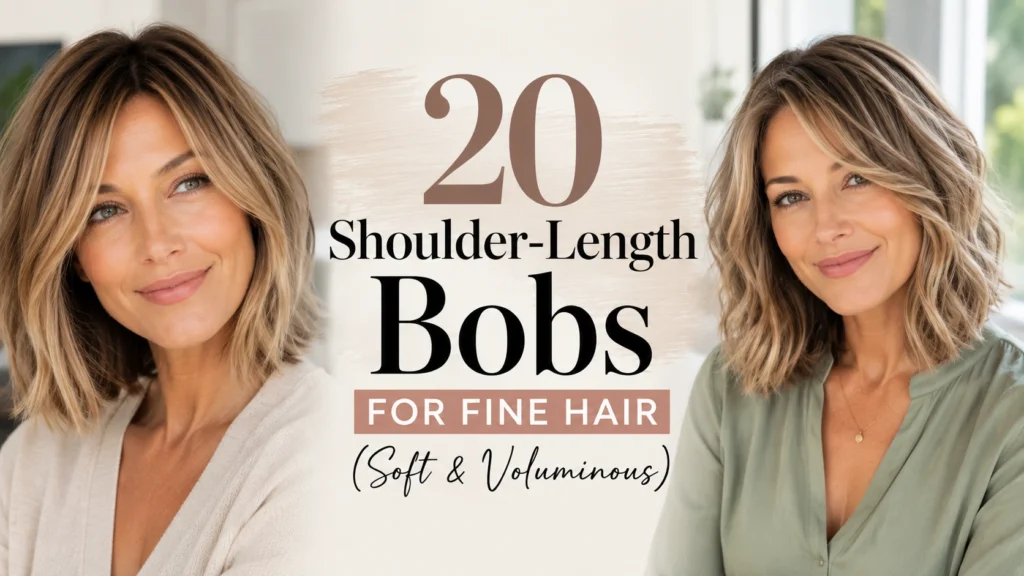 Shoulder Length Bobs for Fine Hair