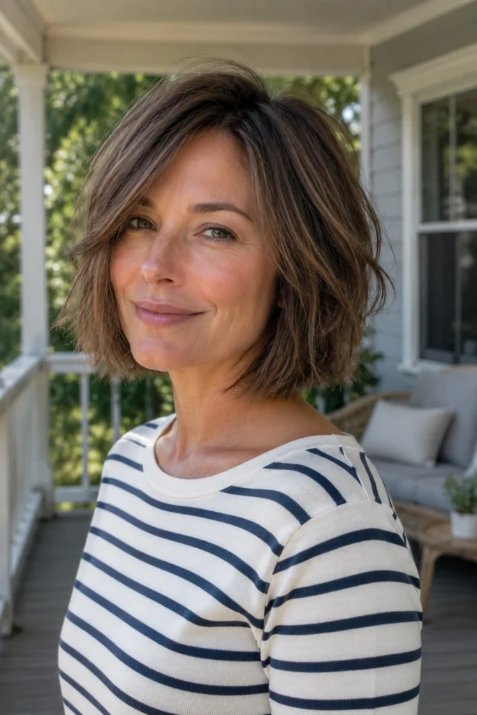 Textured Bob for Fine Hair