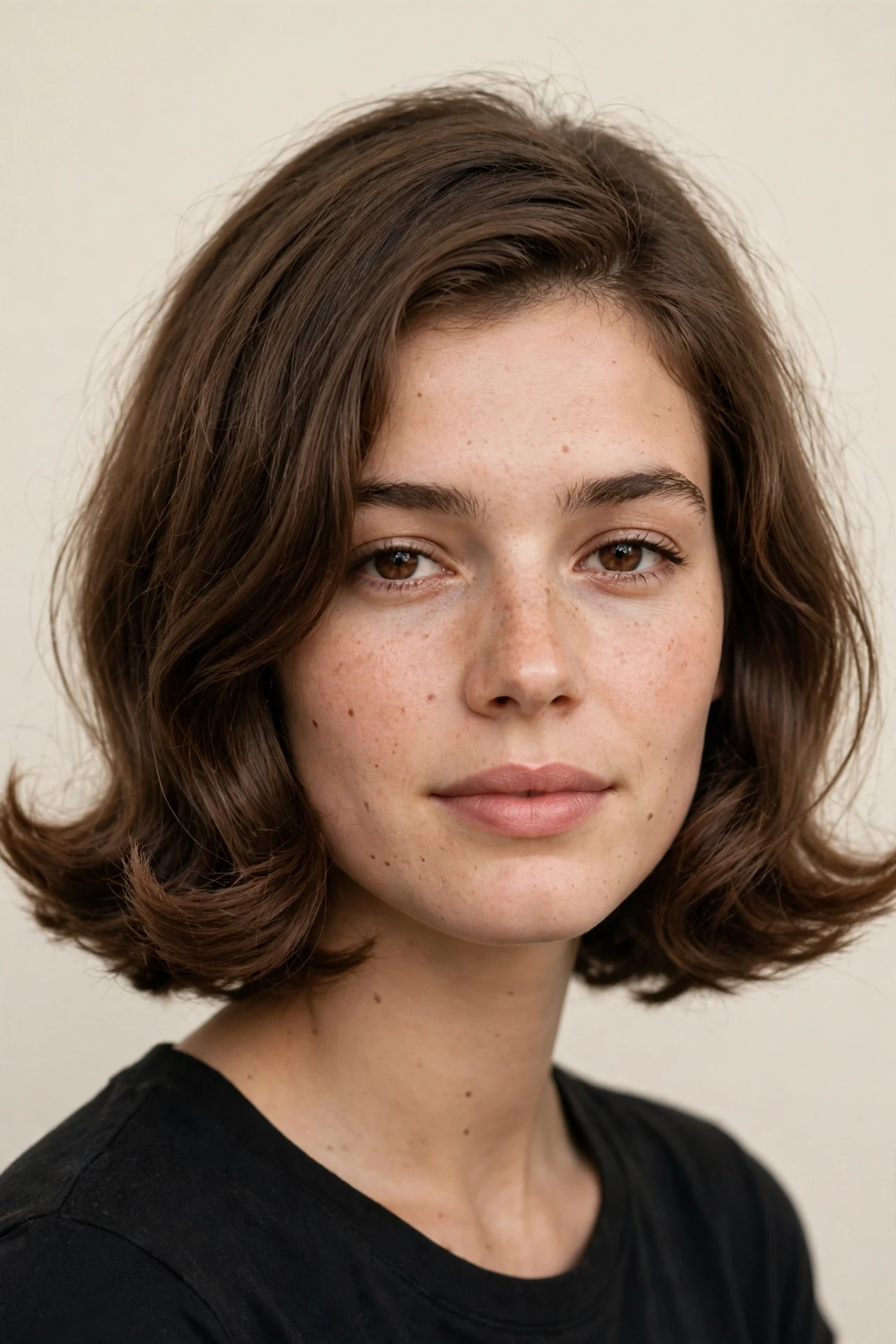 Grown out 1960s bob with soft waves