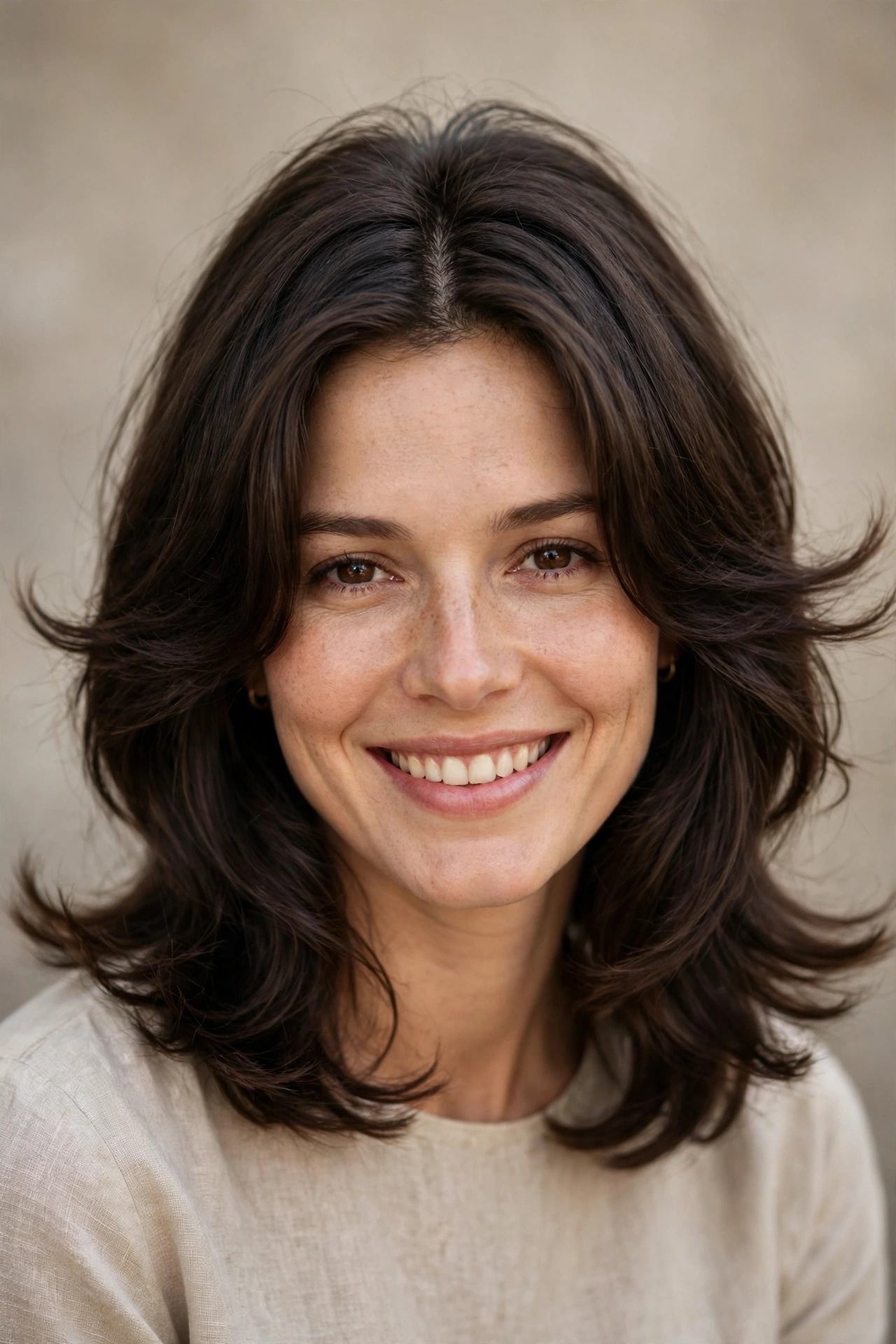70s bob haircut revival with feathered layers and soft volume