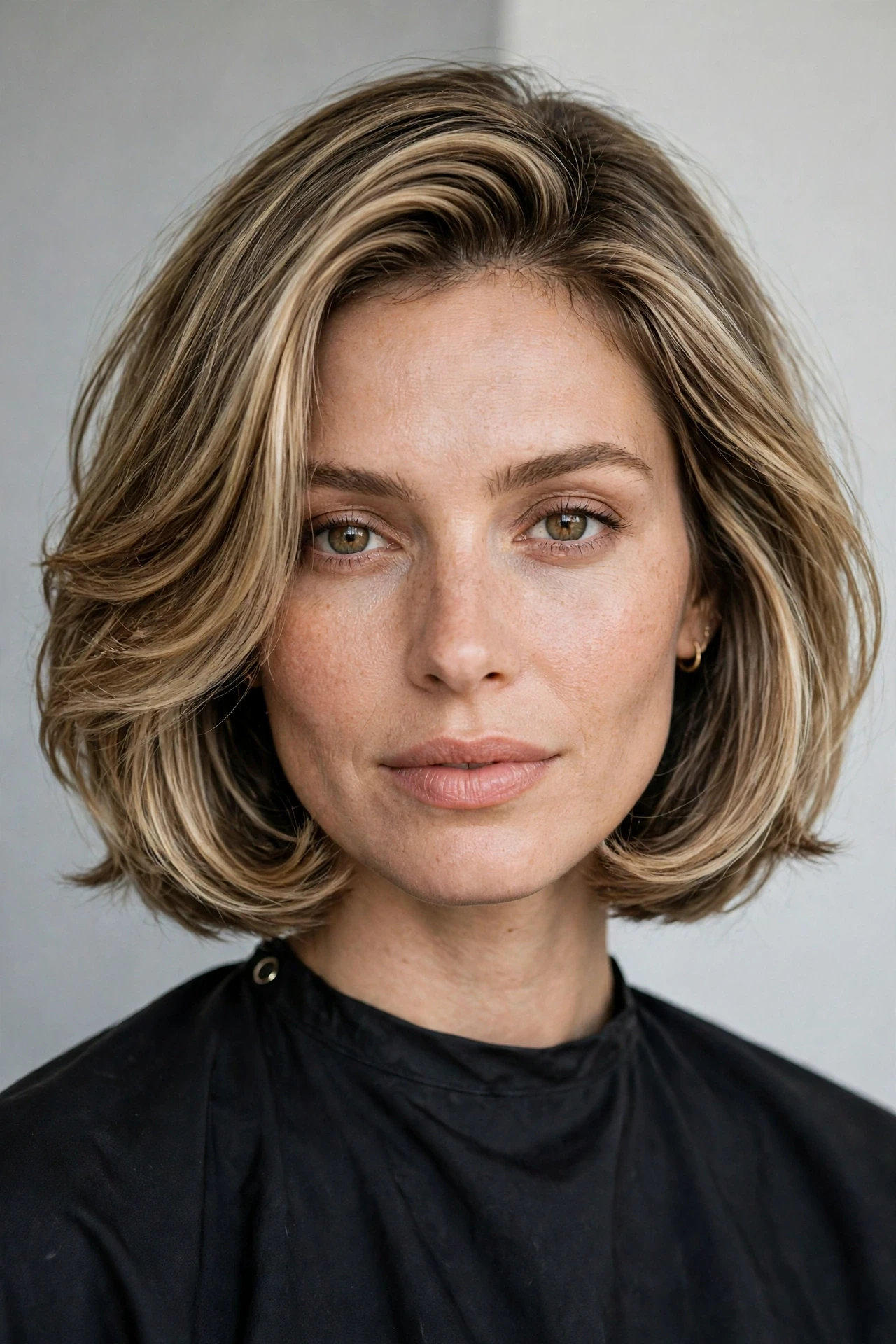 Modern 90s bob haircut revival with softer layers and glossy ends
