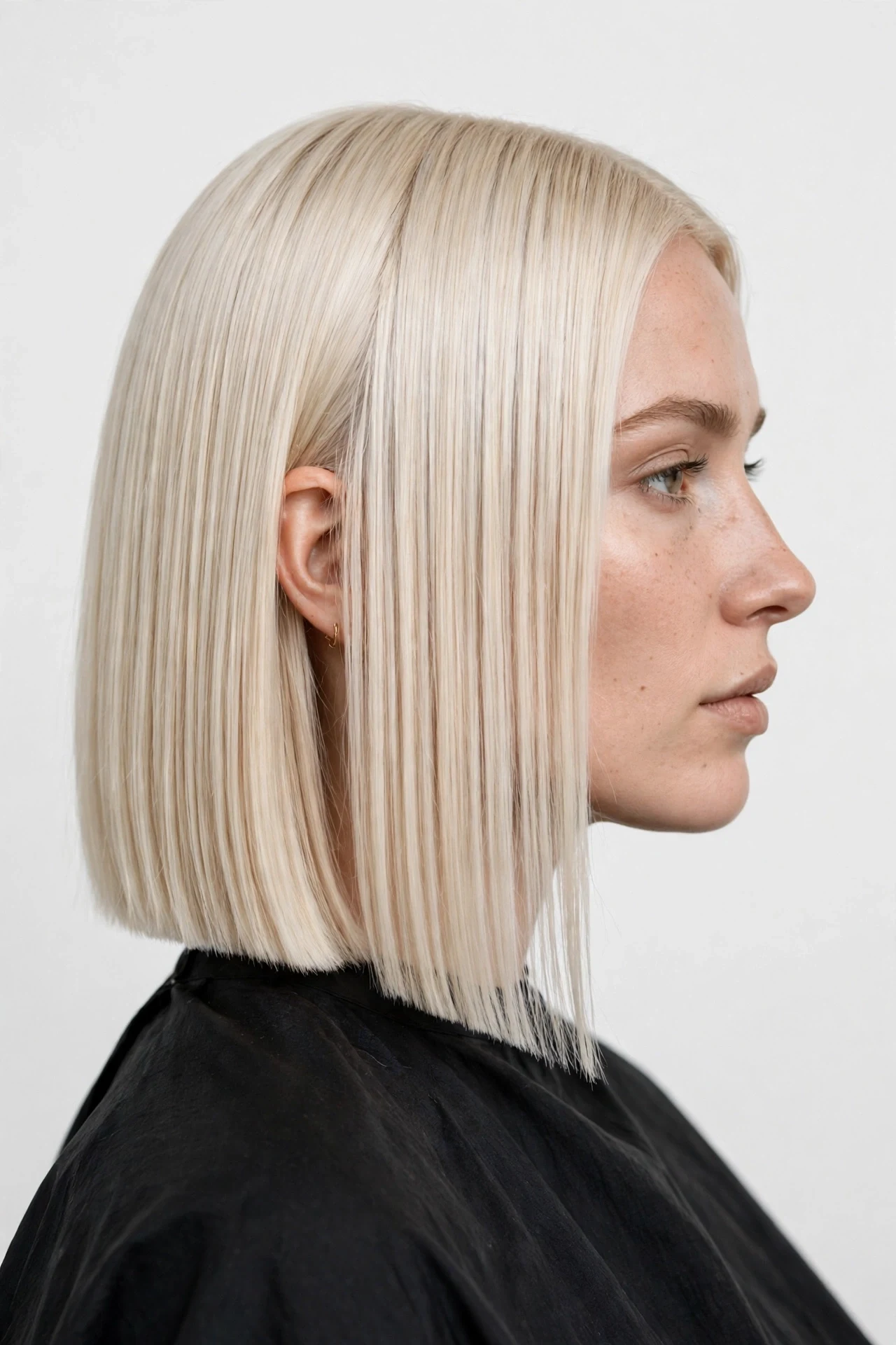 Blunt A-line lob with a sharp clean perimeter