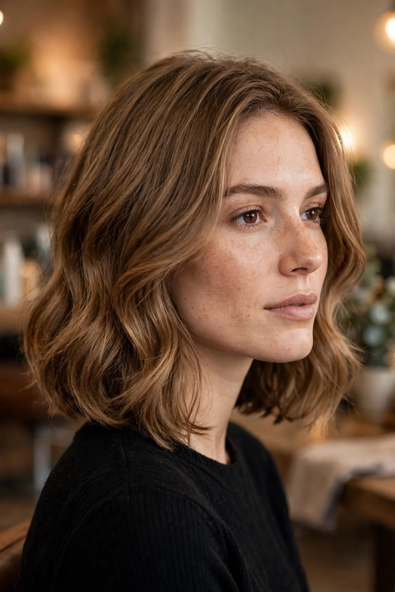 A-line lob softening a square face