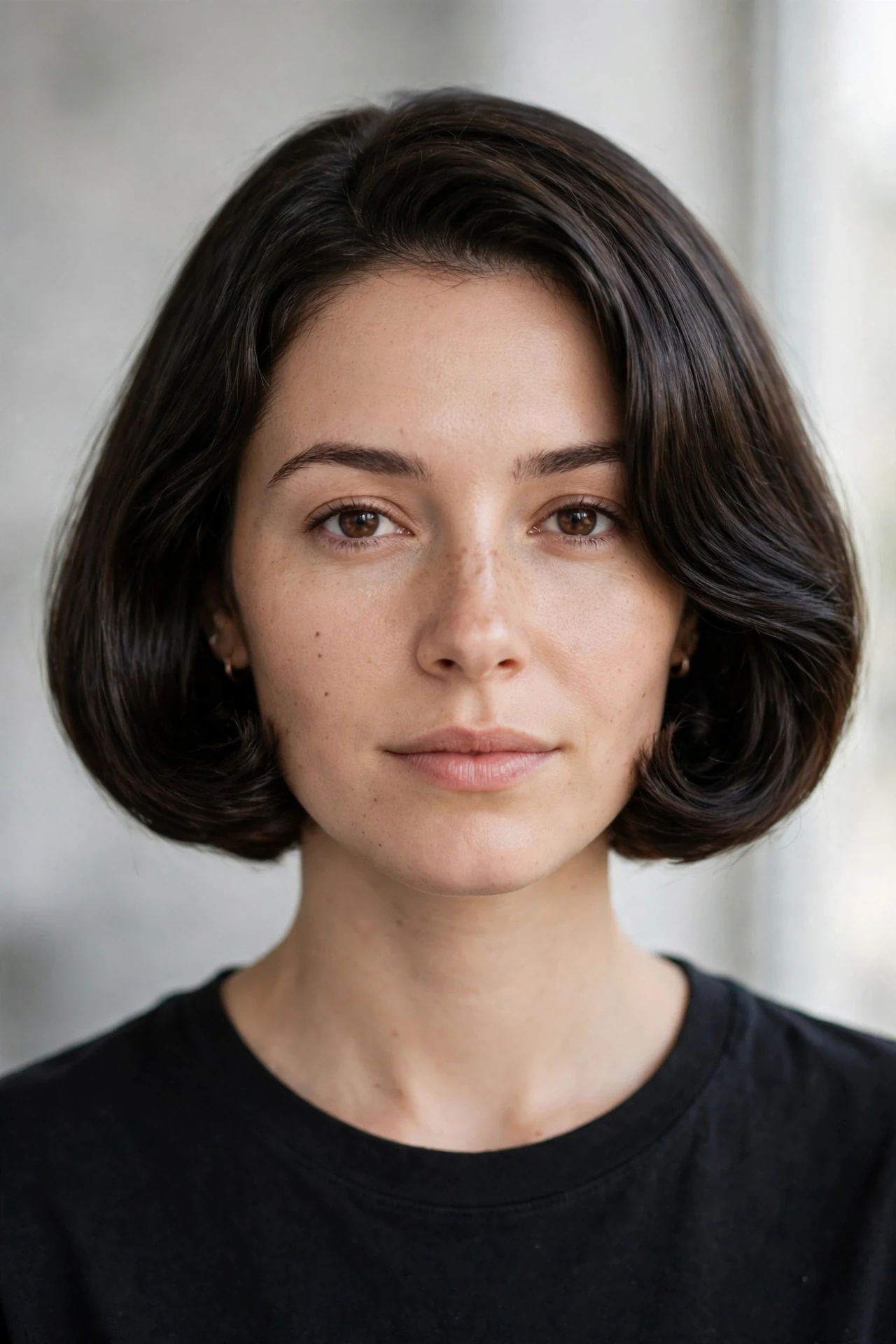 Classic bubble bob with a smooth rounded shape and curved-under ends