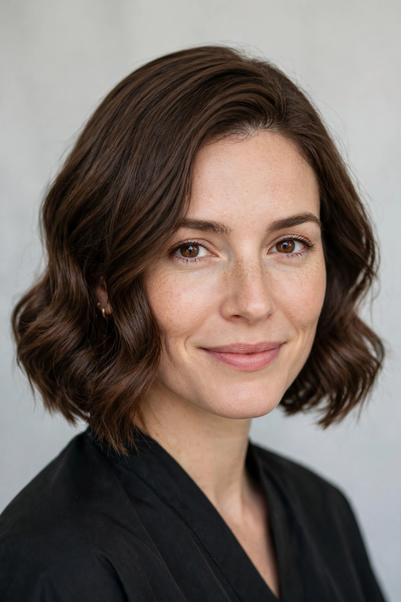 Smooth frizz free wavy bob with defined soft waves