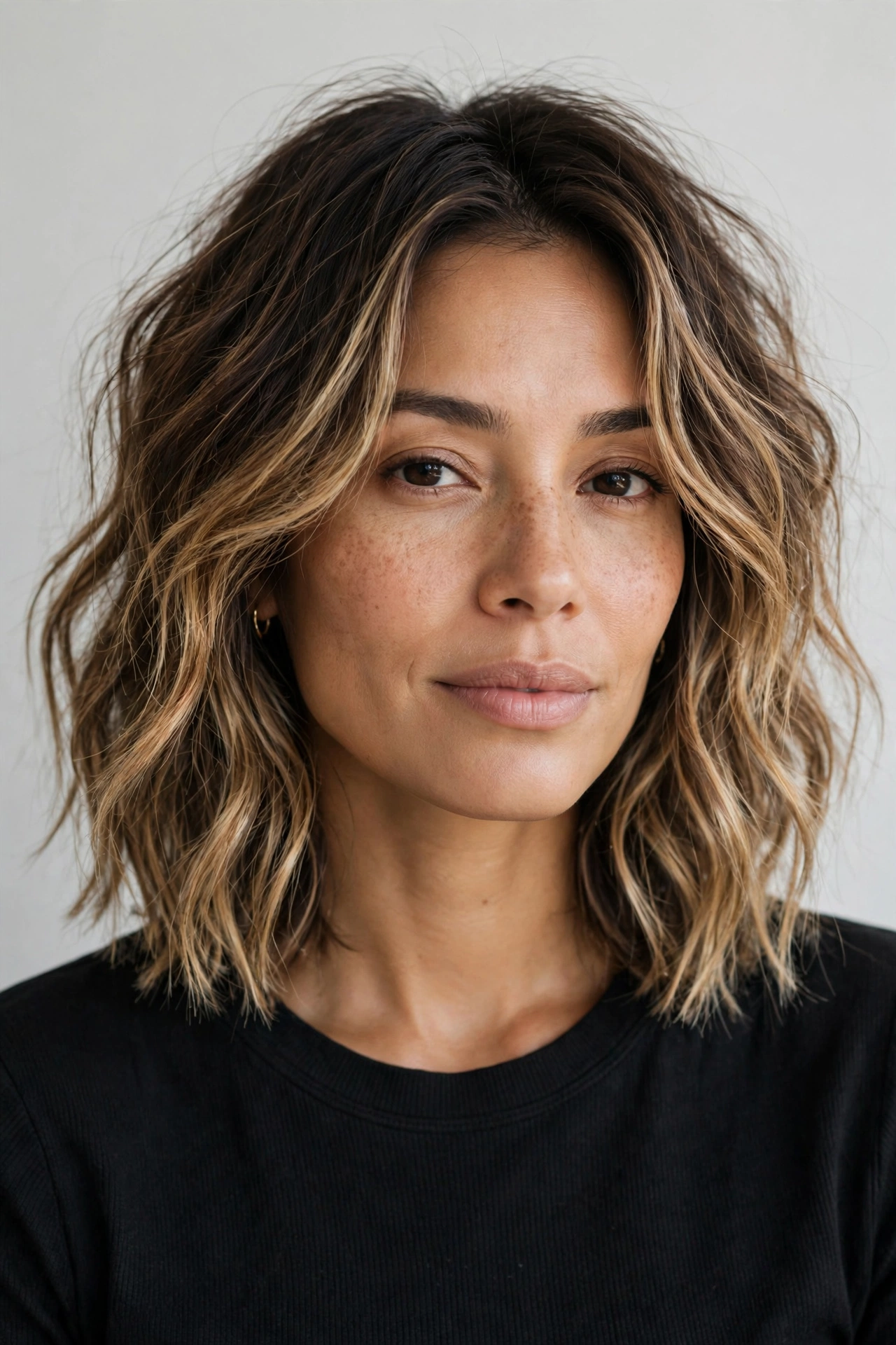 beachy wavy long bob haircut