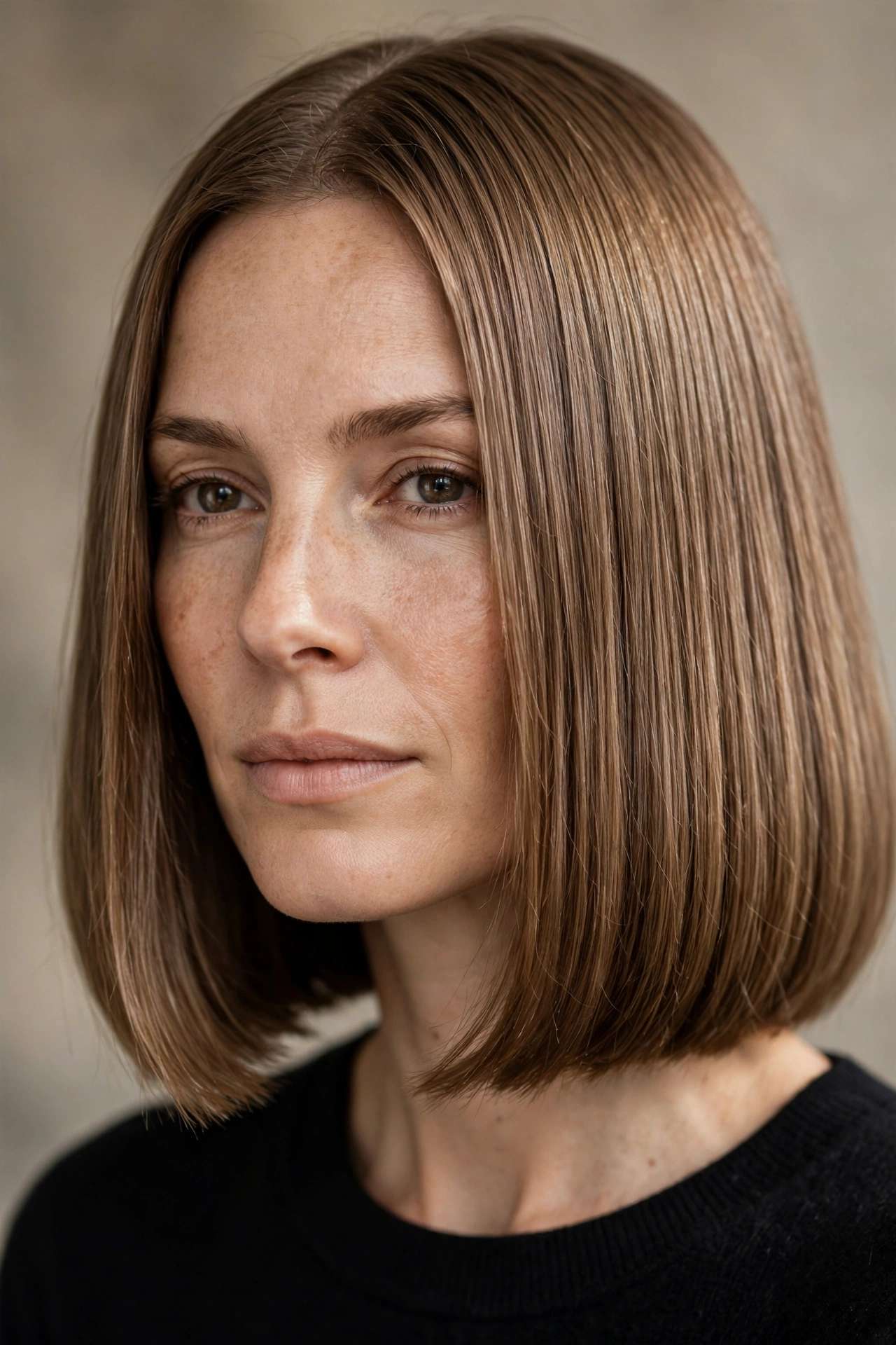 Blunt bob adding thickness to fine hair