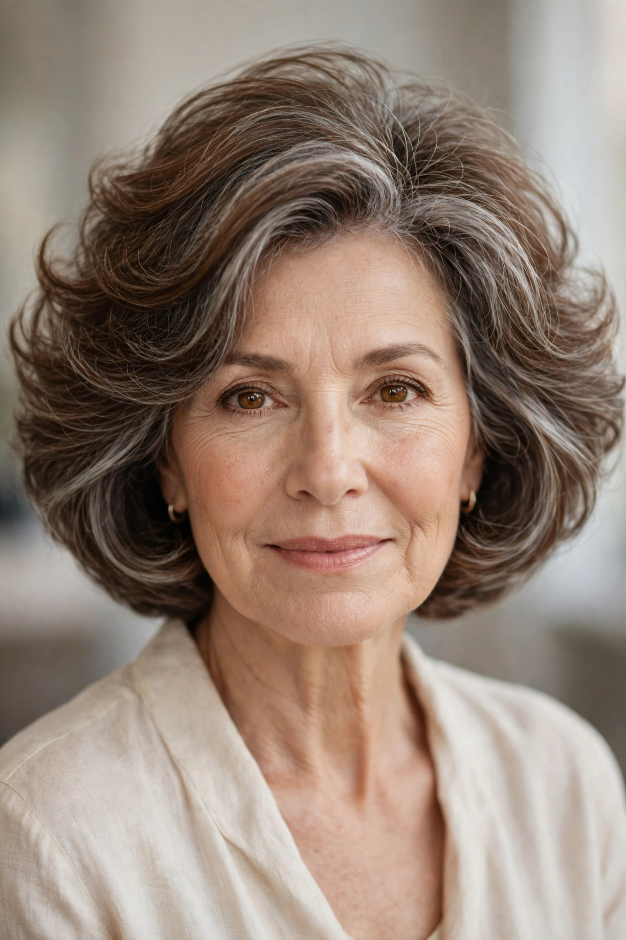 Cloud bob for women over 50 with soft volume