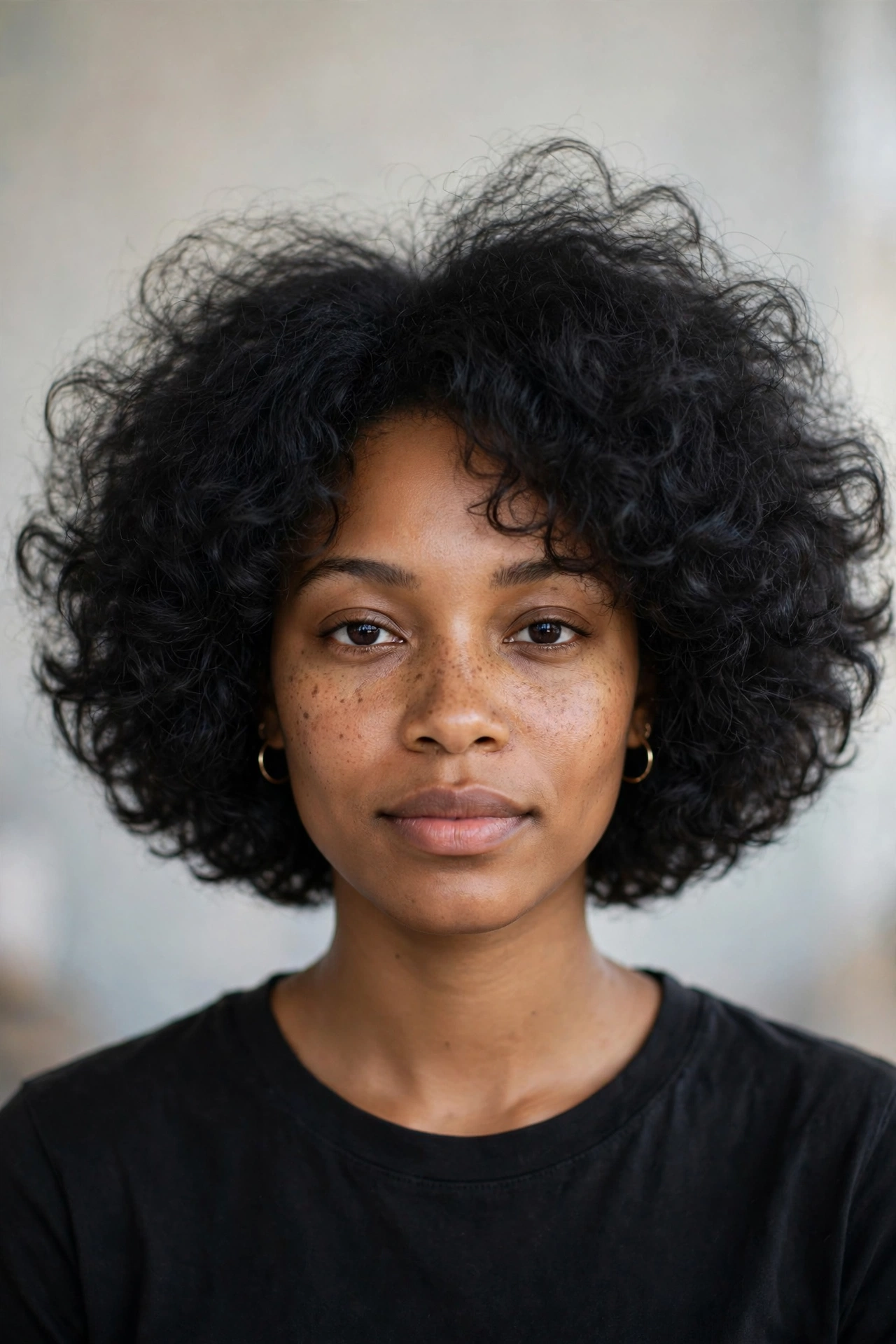 Curly cloud bob with soft defined curls