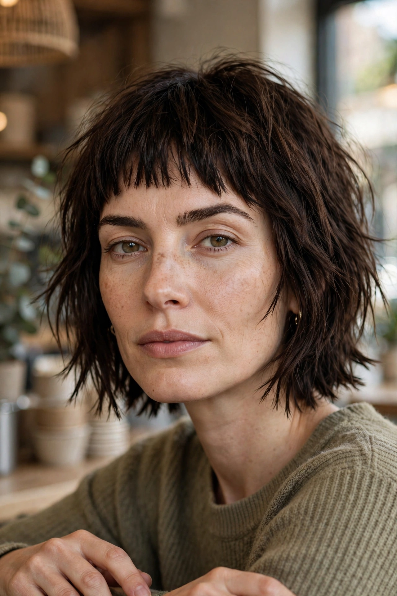choppy french bob haircut