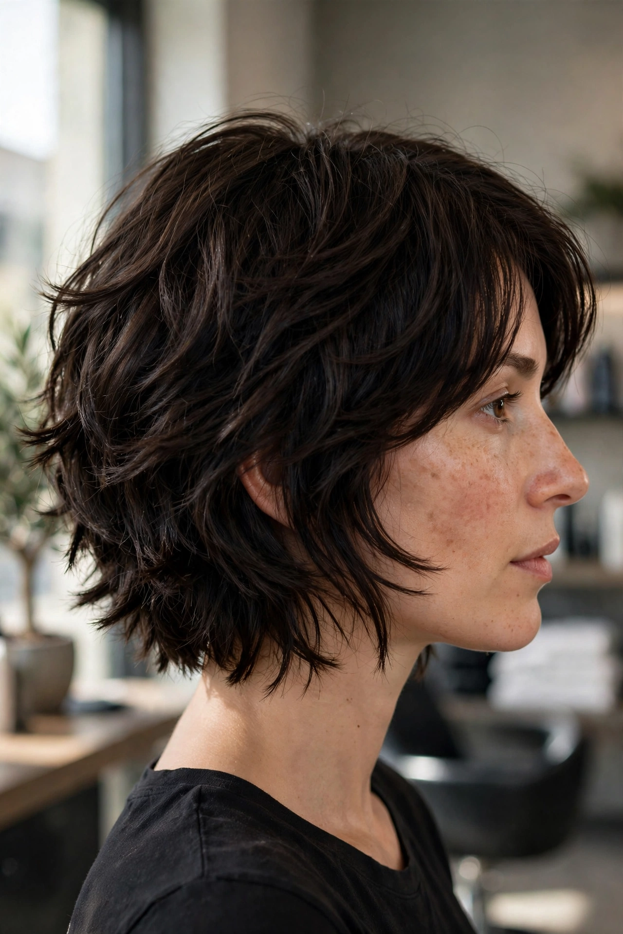 Choppy Layered Bobs for Thick Hair