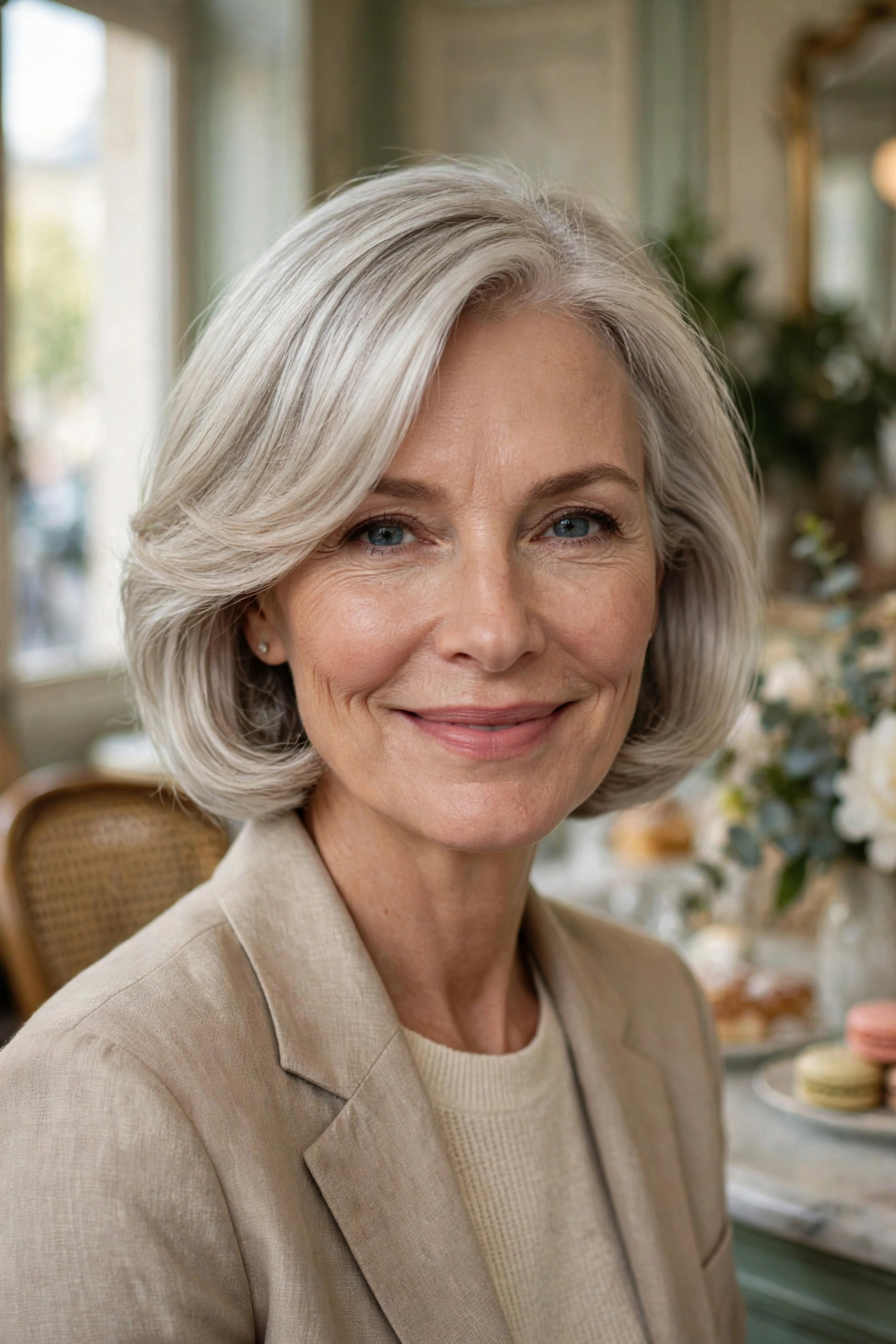 french bob haircut for women over 50
