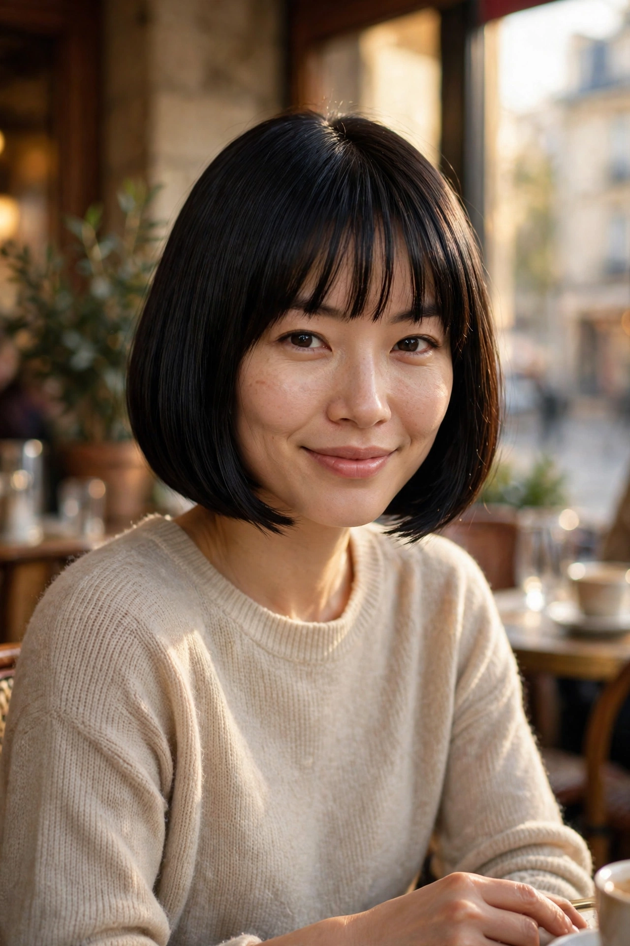 french bob haircut with bangs