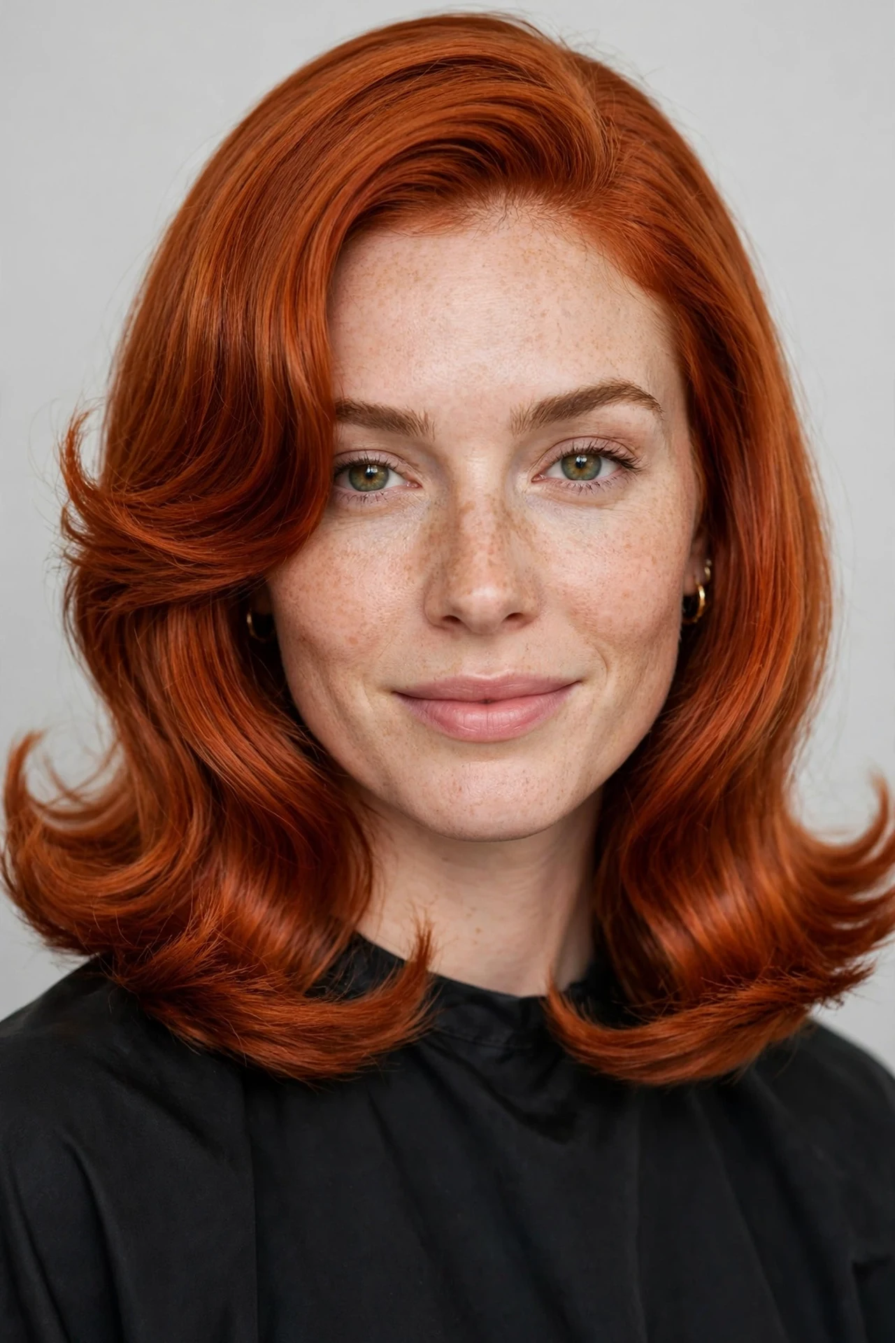Long bob with flipped out retro ends