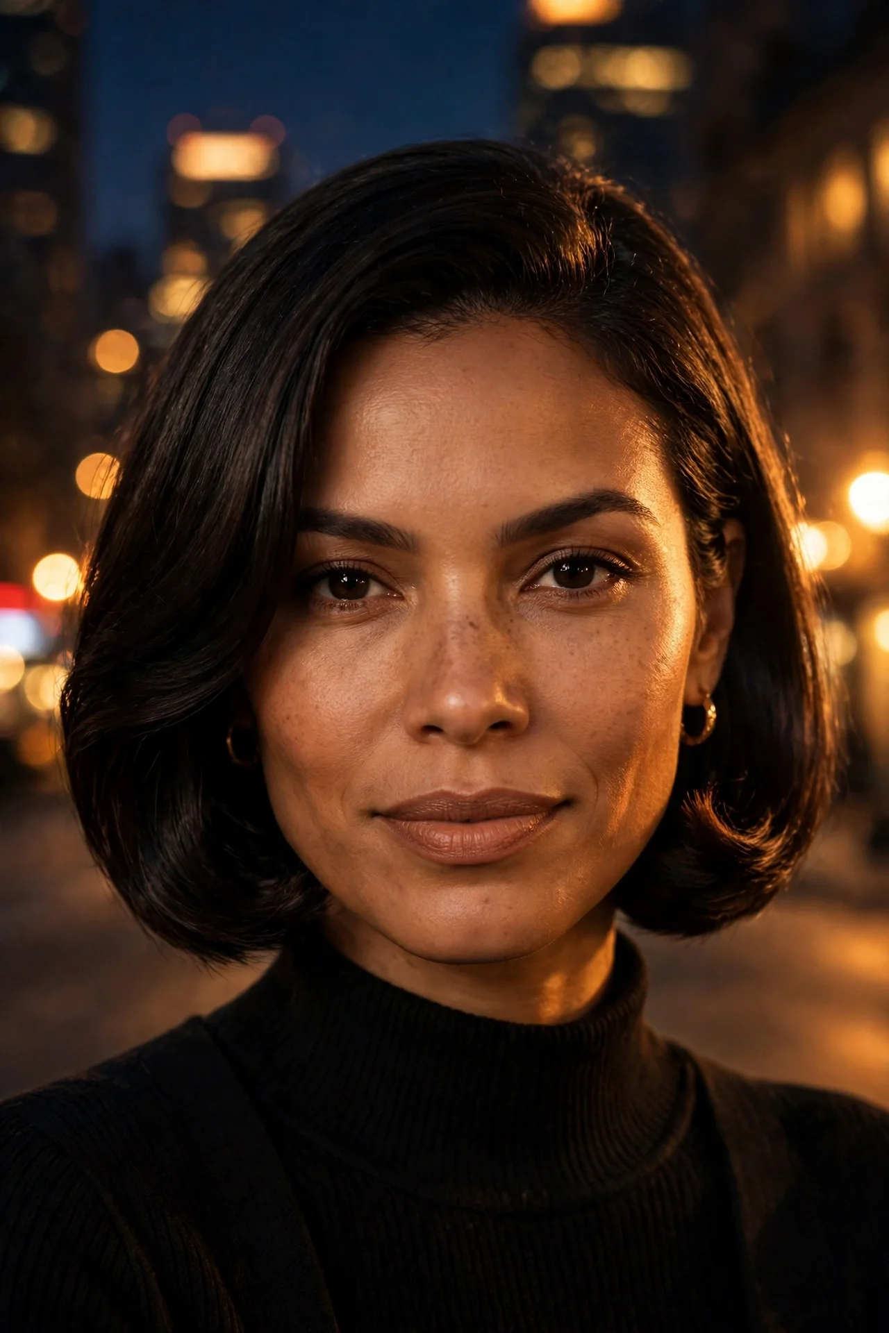 Transforming a french bob from day to evening style