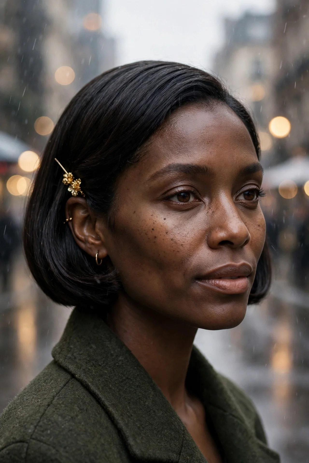 Humidity-proof styling for a french bob