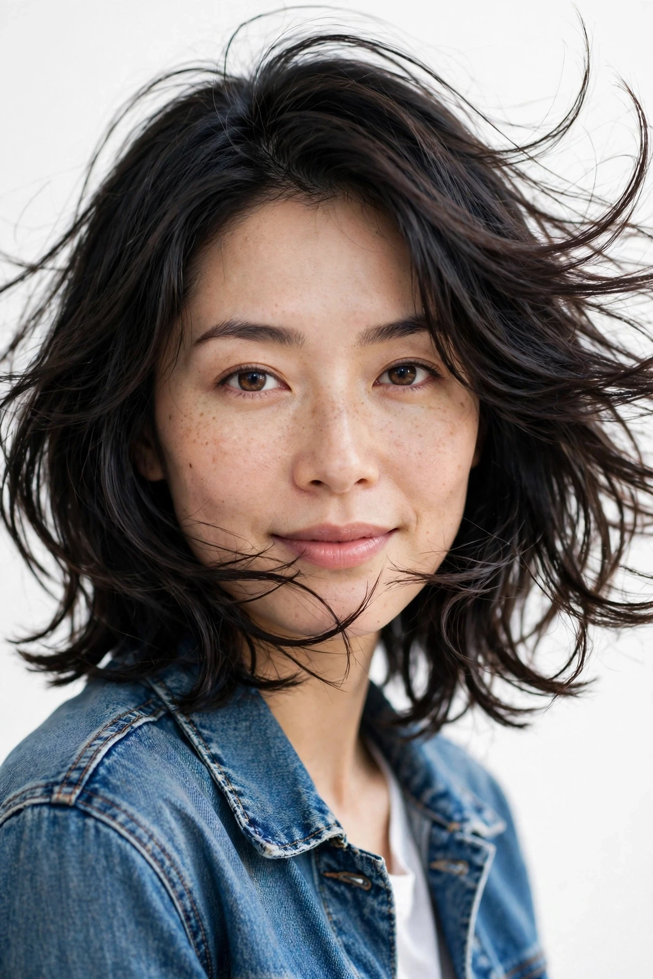 Layered Japanese bob with internal layers giving swing and movement