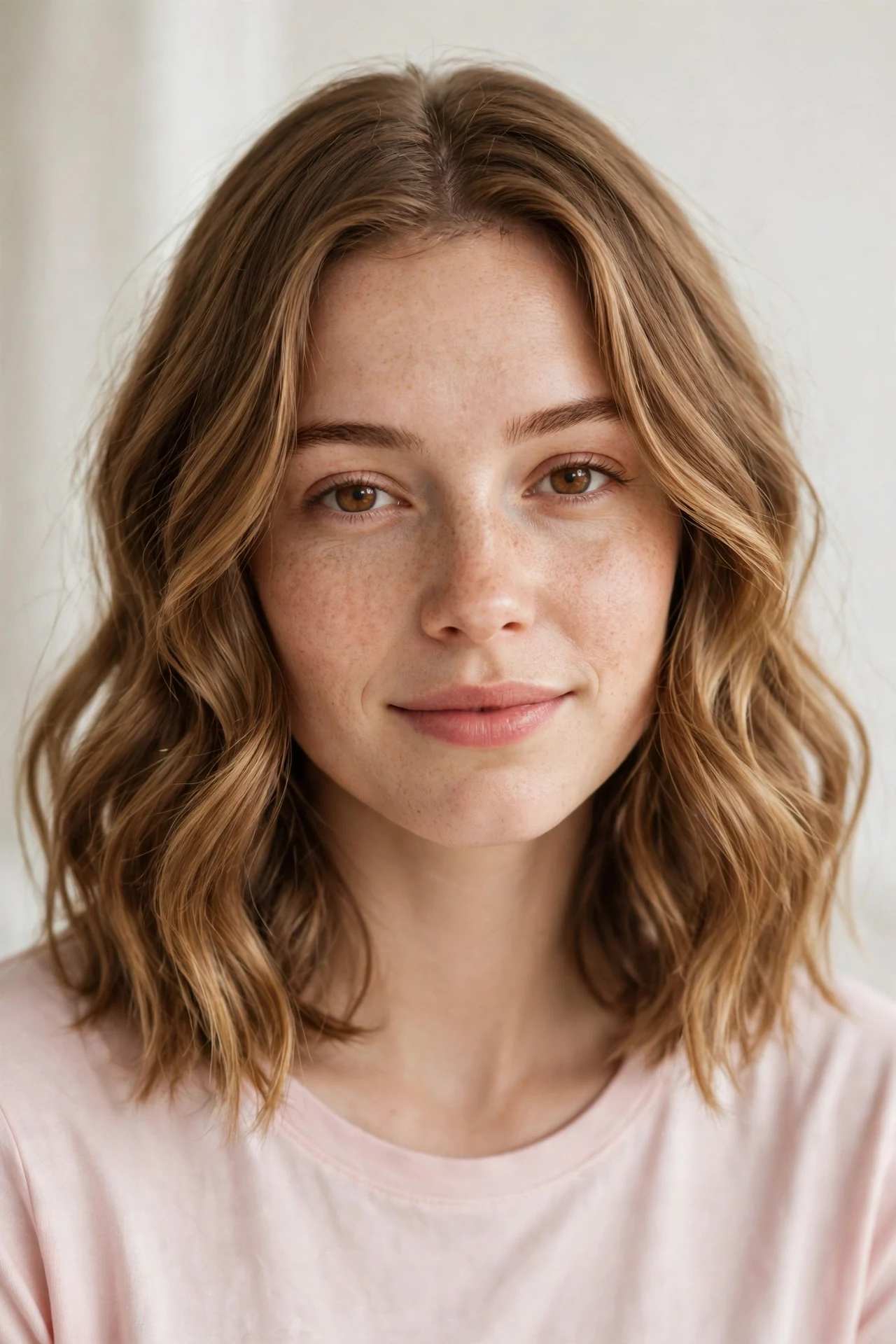 No heat soft bend long bob with gentle overnight waves