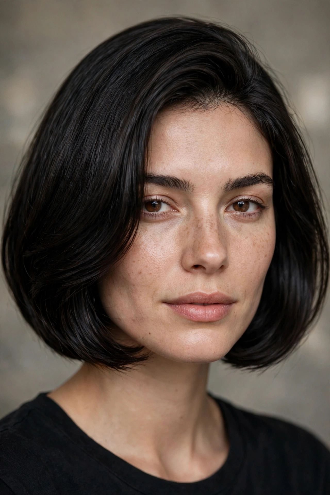 Low maintenance bob for thick hair, debulked