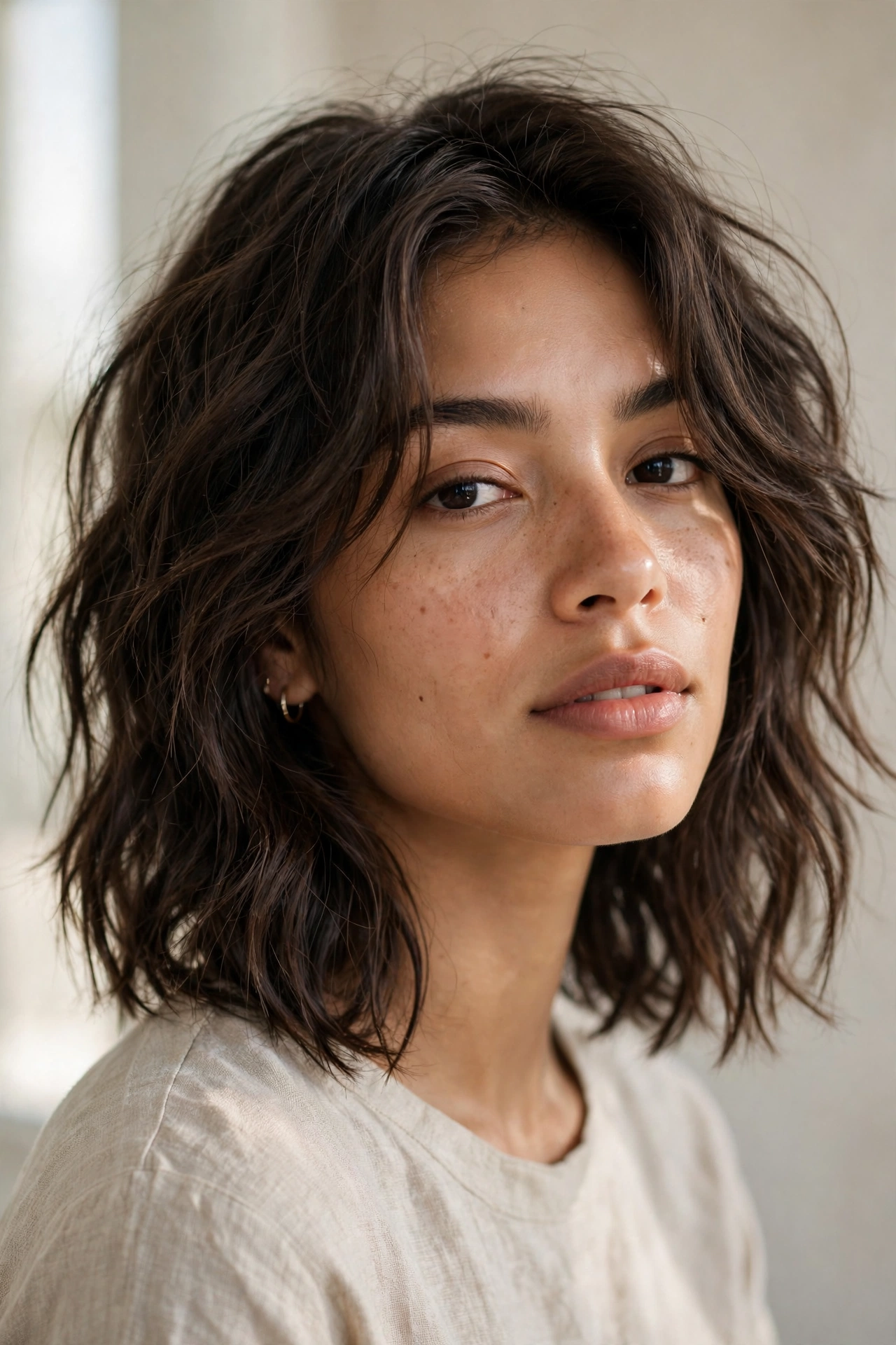Long Choppy Bobs for Fine Hair
