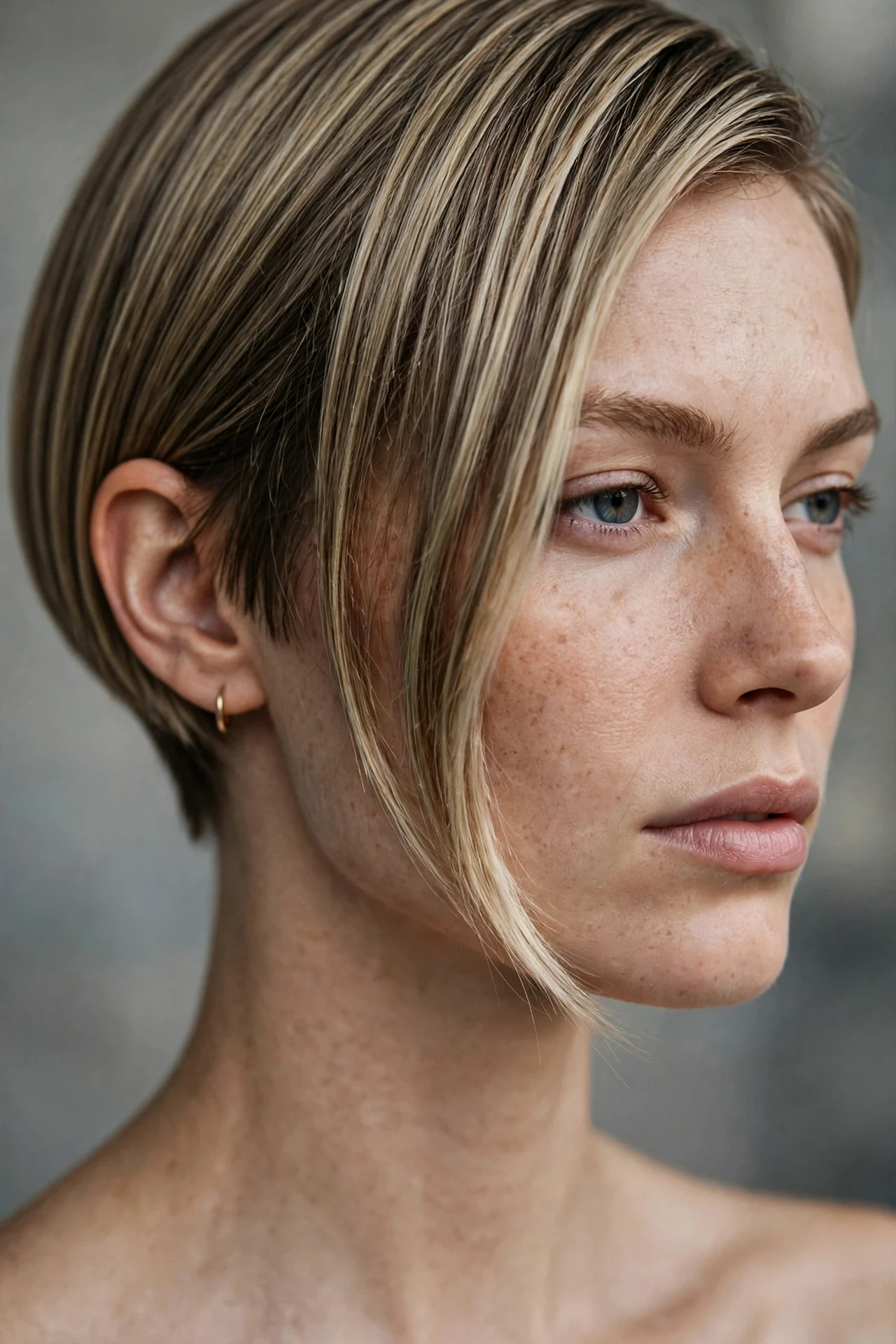Asymmetric micro bob, longer on one side