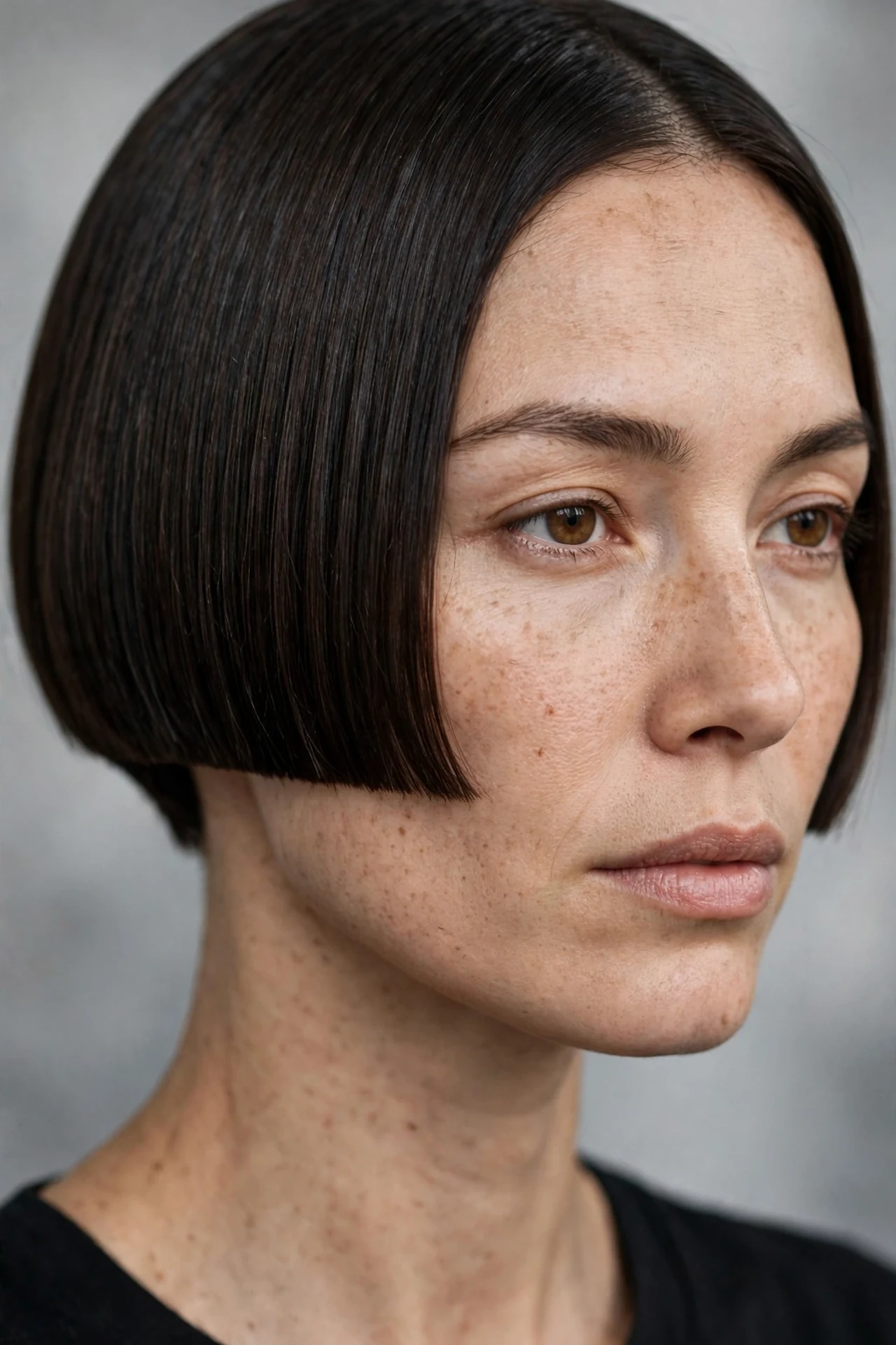 Blunt edge micro bob with razor sharp perimeter