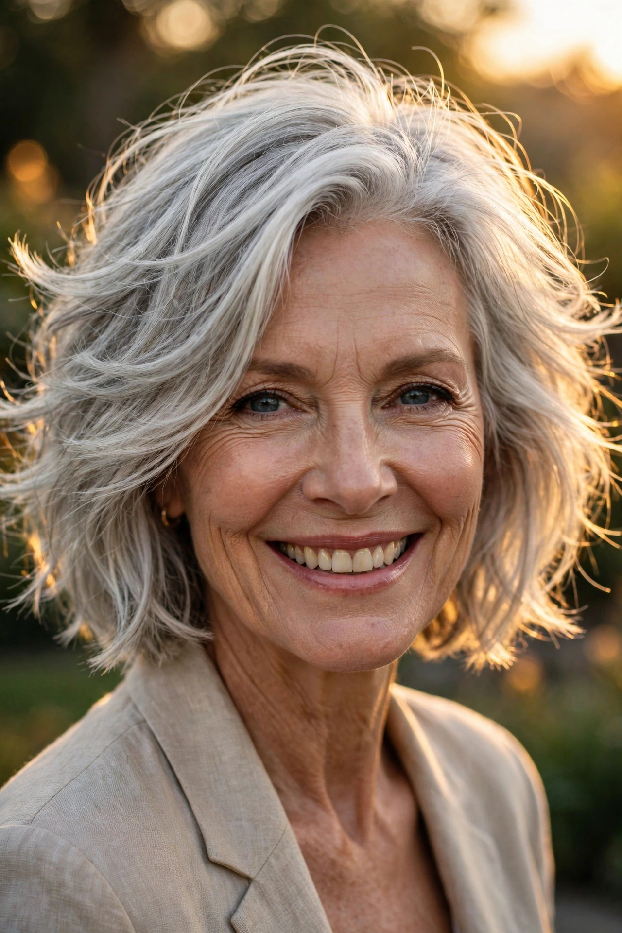 messy bob hairstyles for over 50 with layers