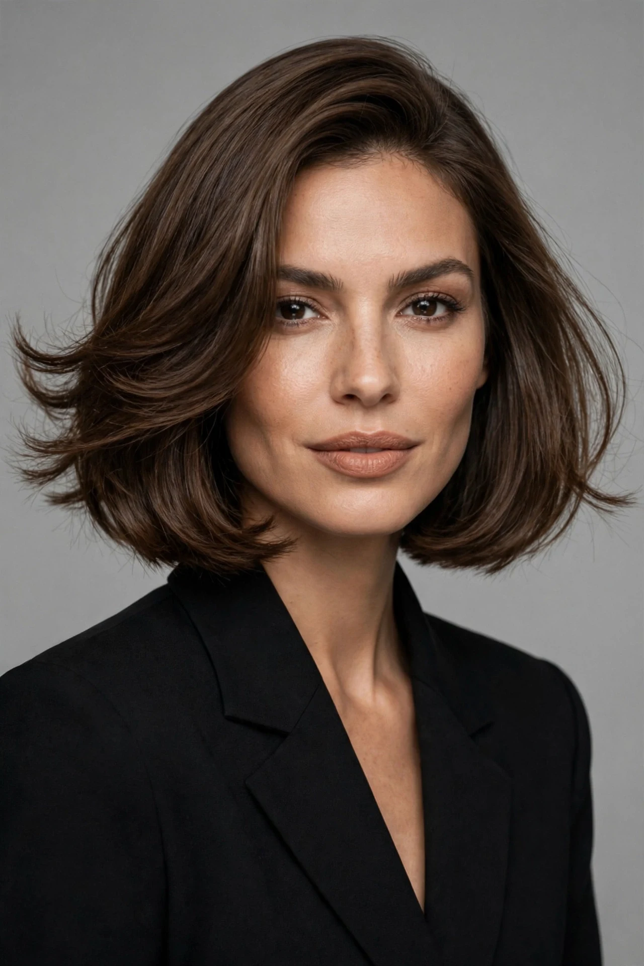 Midi bob compared to a lob, showing a fuller bouncier shape