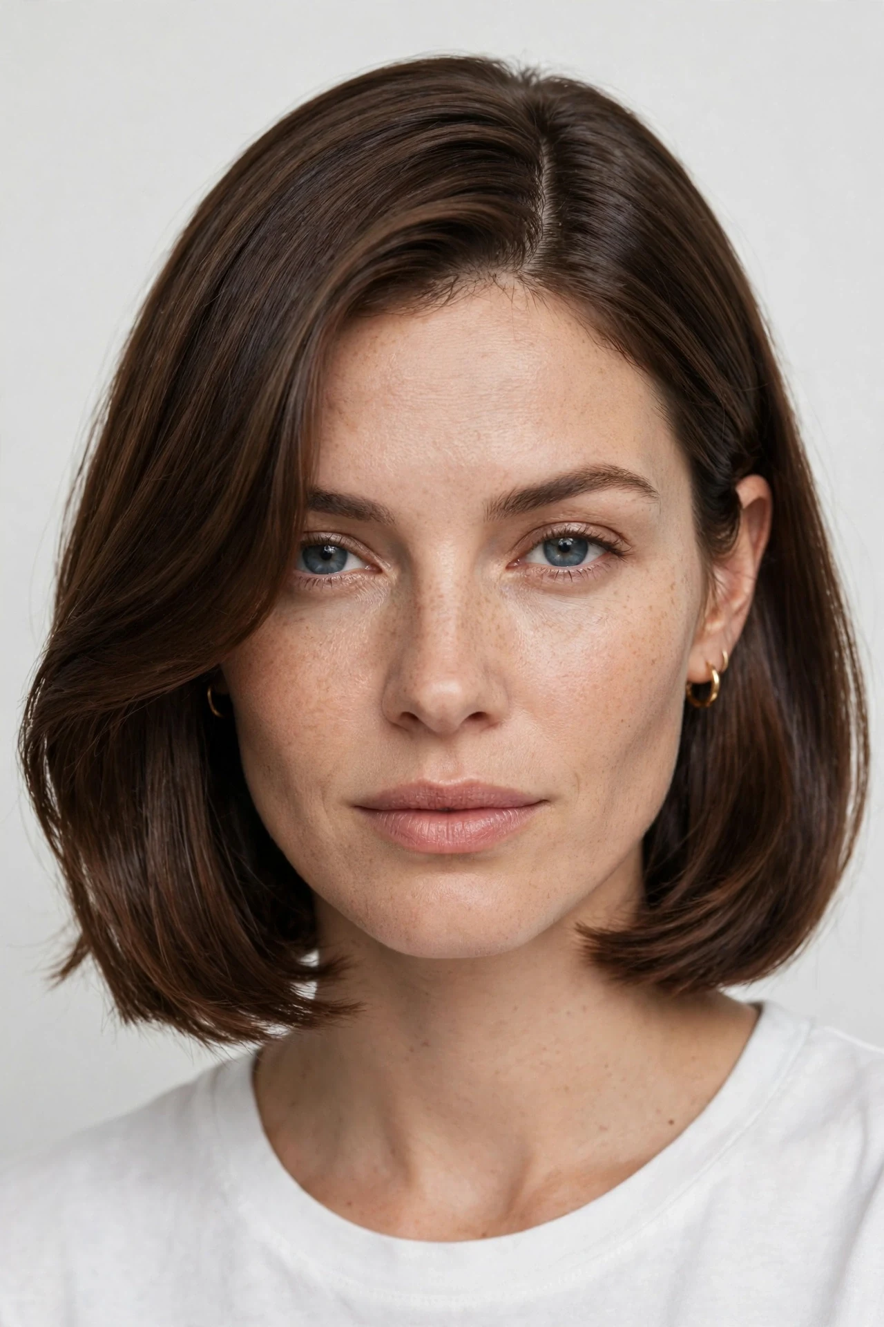 Versatile middle part bob that can be flipped to a side part