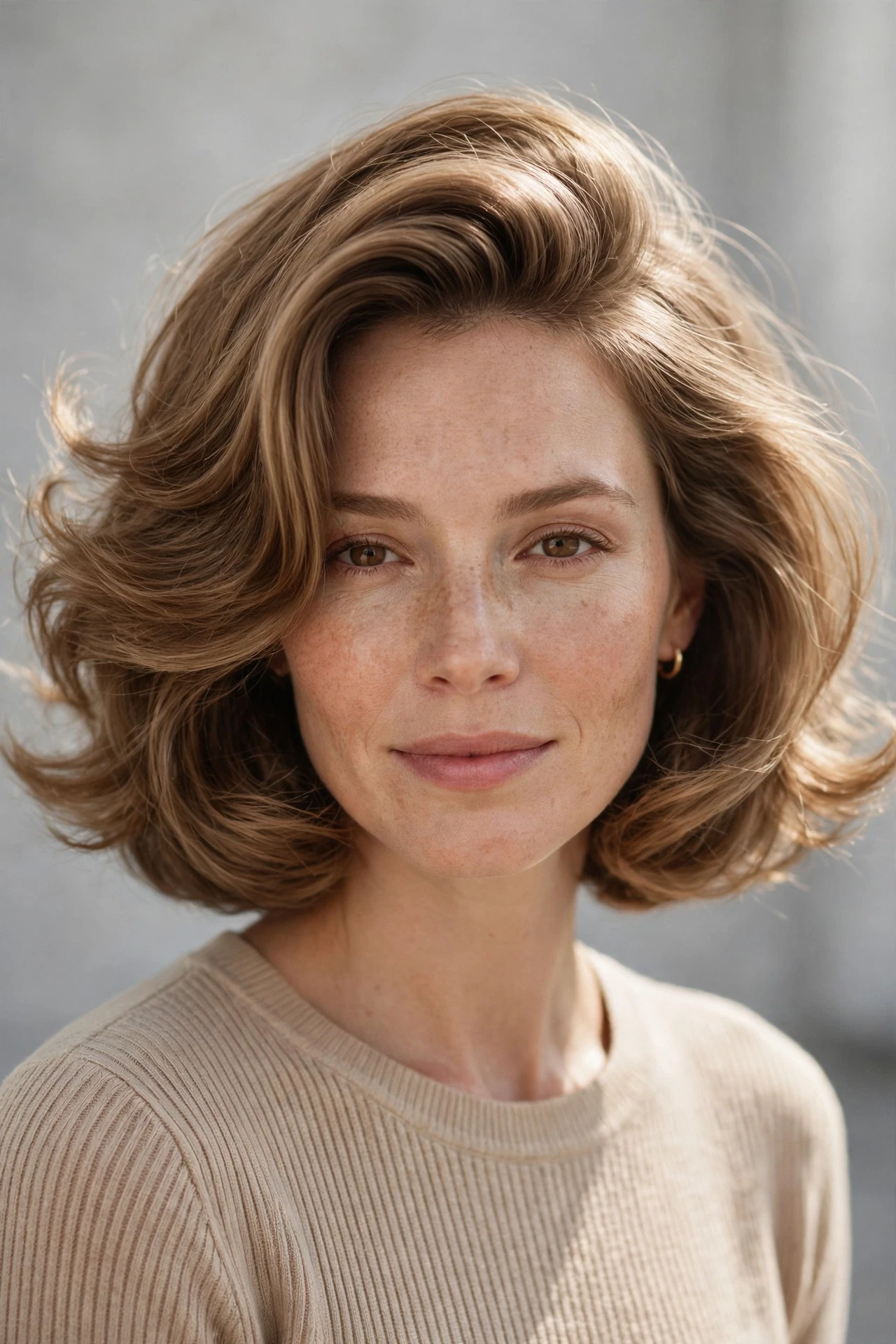 Bouncy blowout old money bob with soft volume