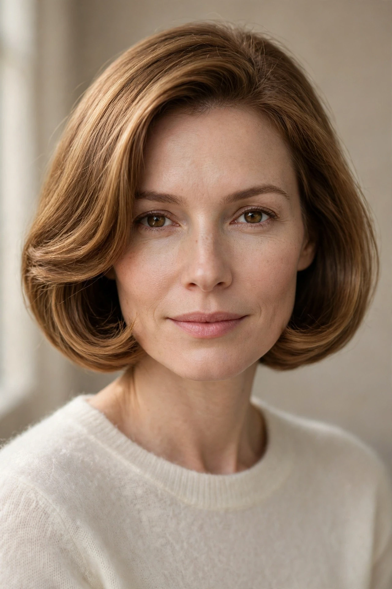 Timeless old money bob with soft volume