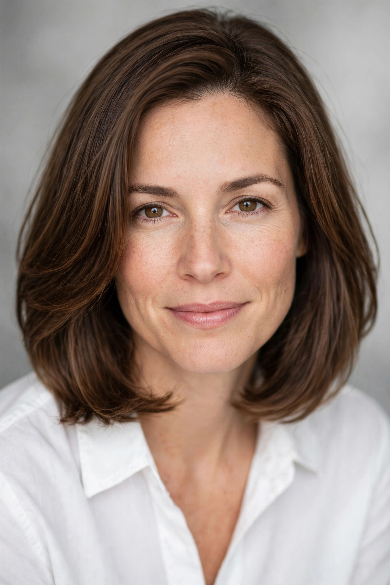 Grown out pageboy bob with soft layers blending the length