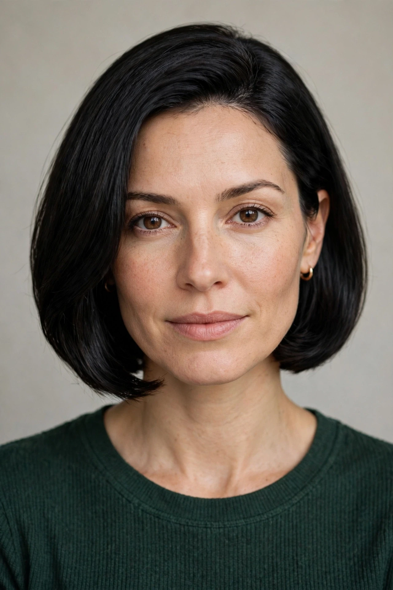 Prada bob for thick hair, sleek and controlled