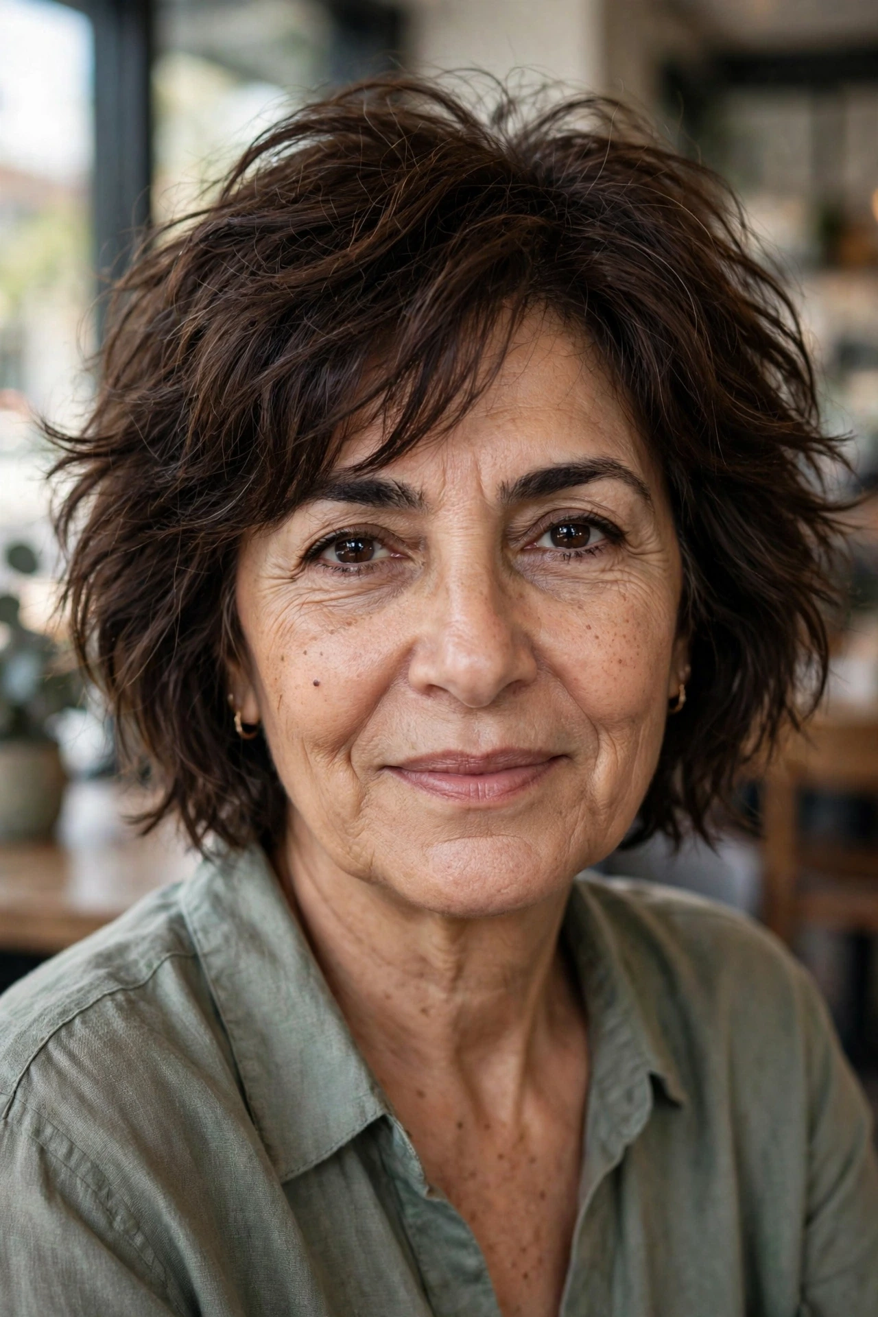 shaggy messy bob for women over 50