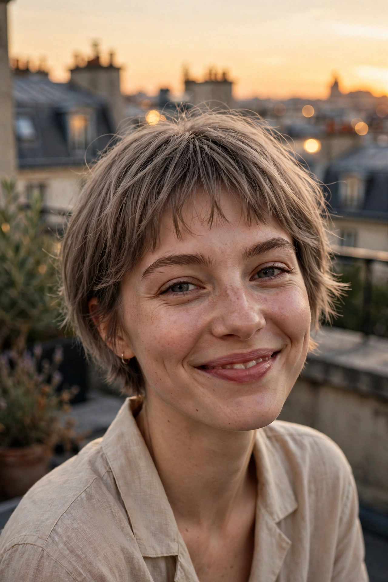 short french bob haircut