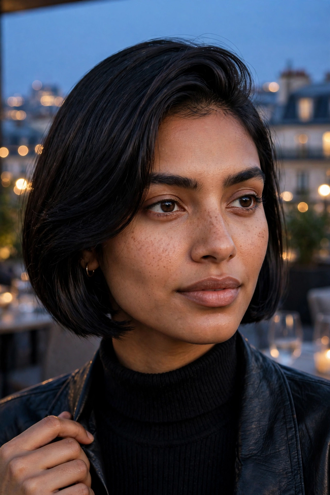 side part french bob haircut