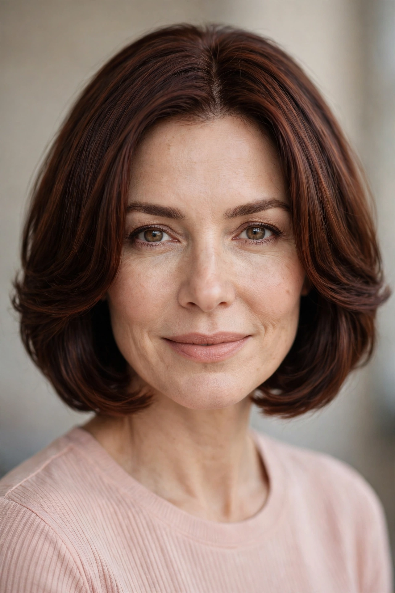 Soft precision bob for a heart shaped face