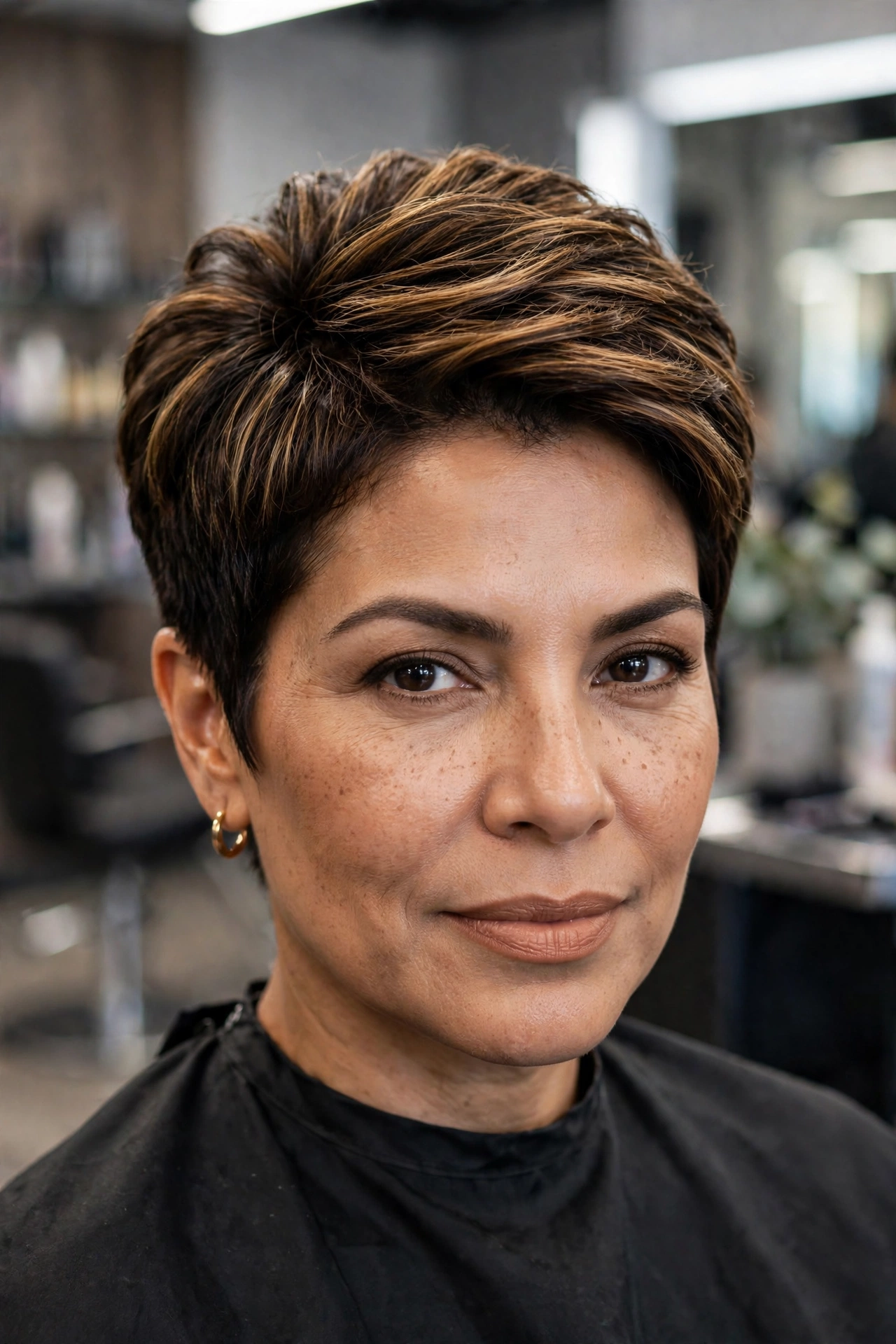 Bold micro stacked bob for thin hair, very short with stacked crown