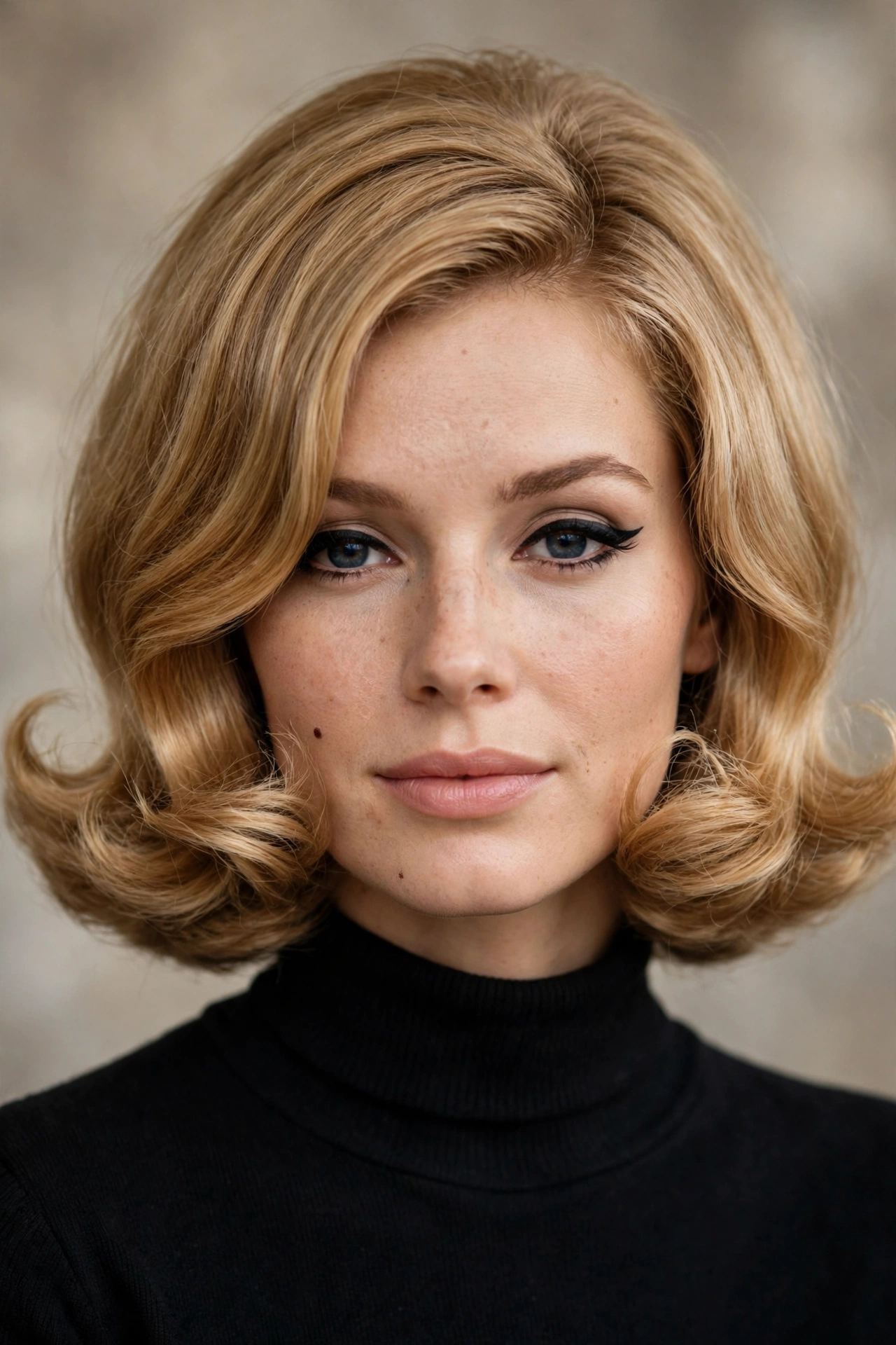 Classic 60s swing bob with perfectly flipped ends