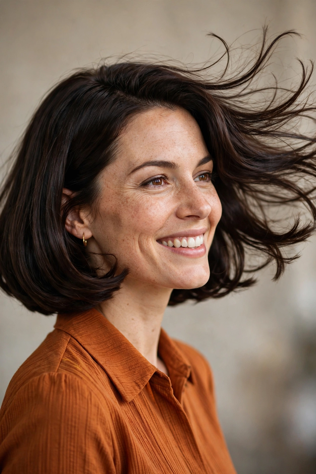 Swing bob haircut with retro flicked ends, 2026 style guide