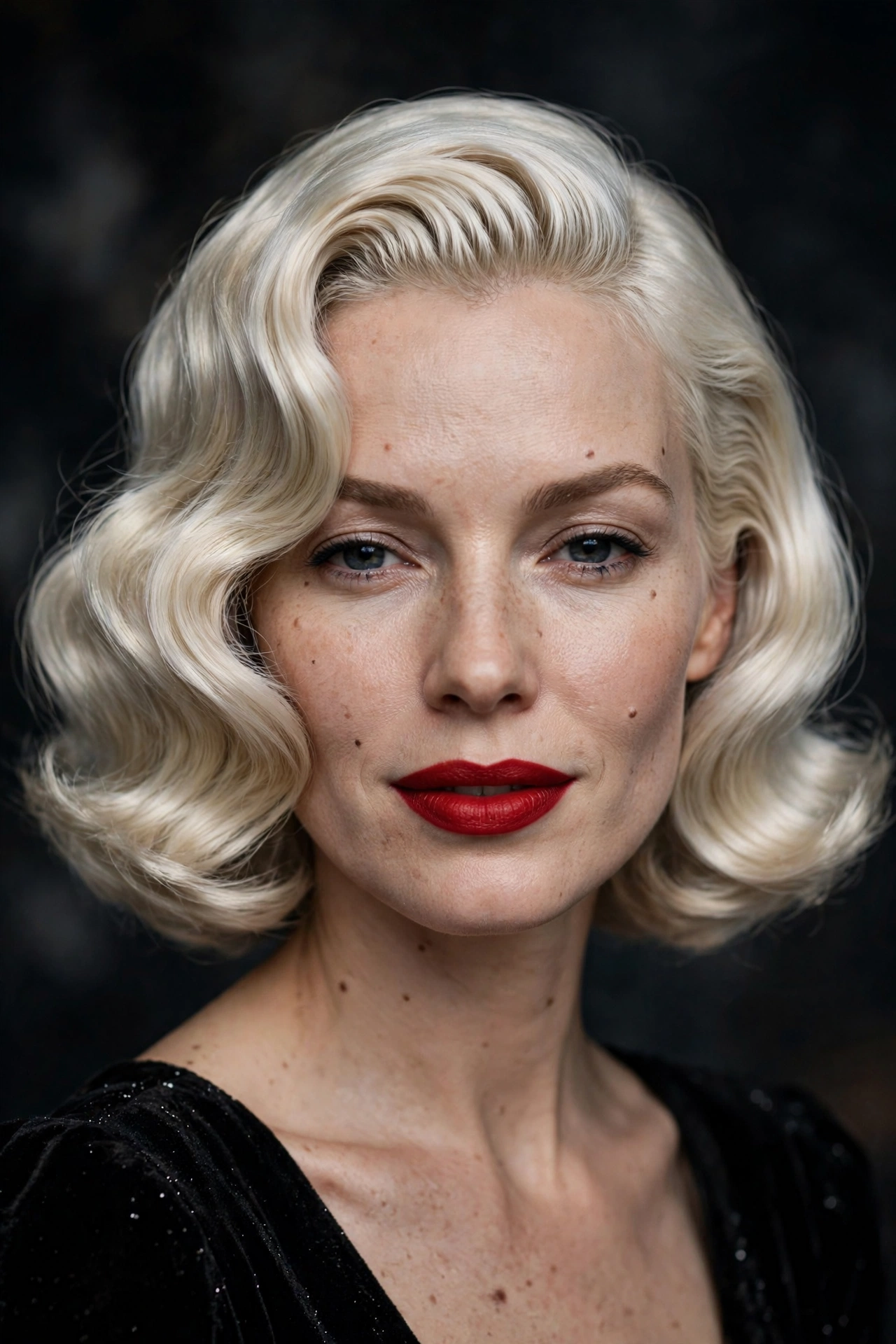 Retro glam swing bob with full vintage styling