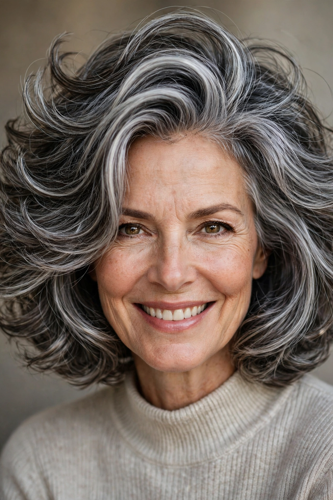 Voluminous swing bob with big bouncy body
