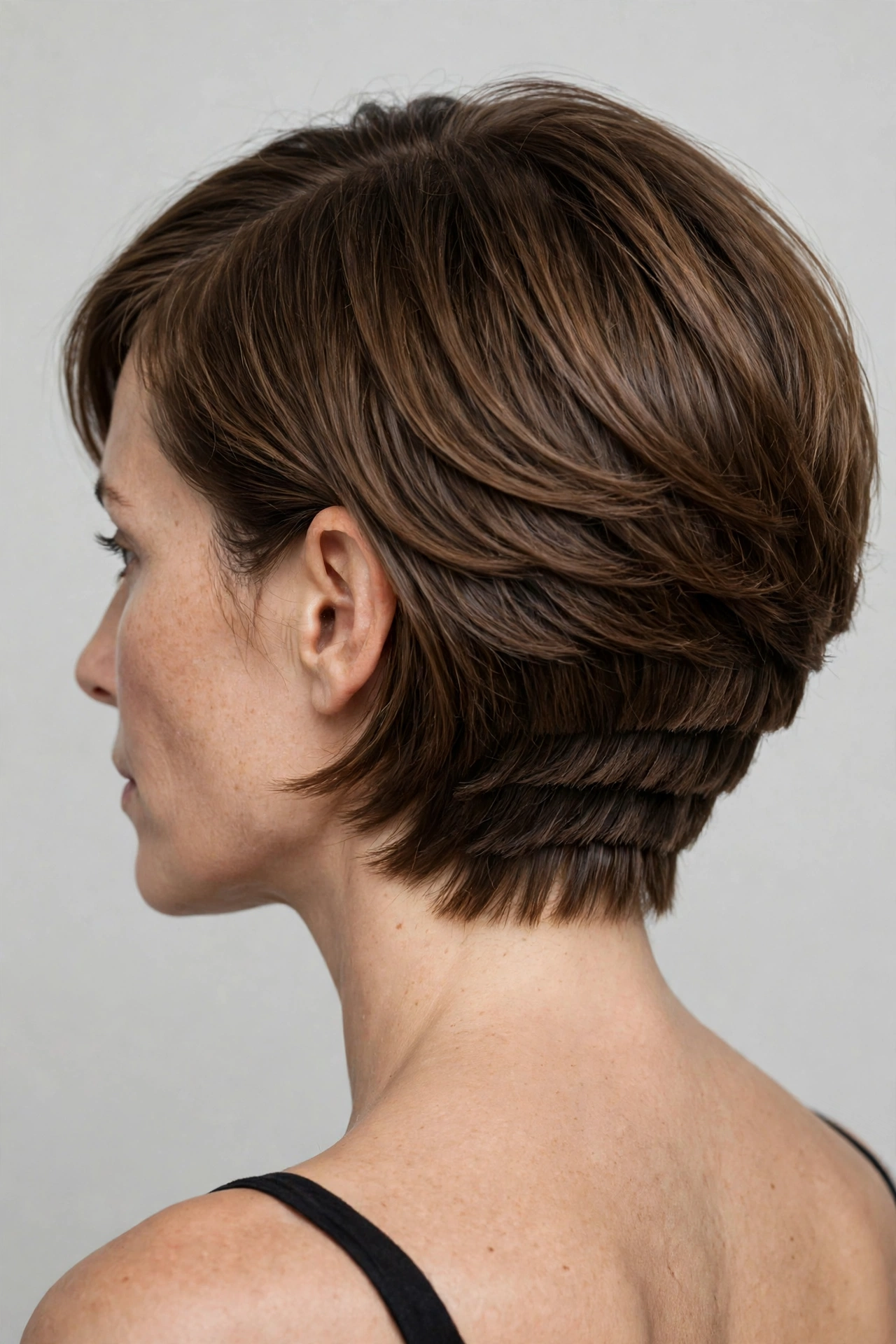 Tapered bob building body on fine hair